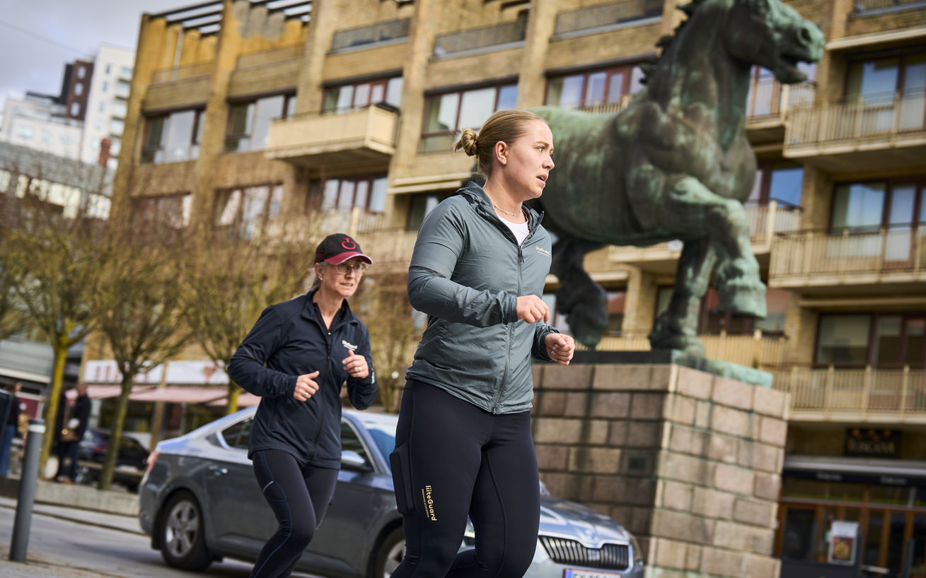 Løbere på Østervold - hvor målområdet bliver ved Royal Run