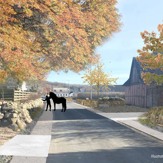 Visualisering af Nedre Vej i Aalbæk