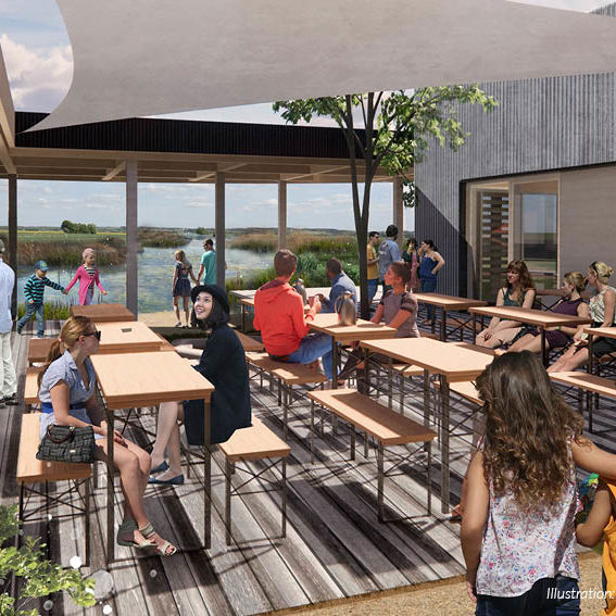 Visualisering af Klyngehuset i Aalbæk