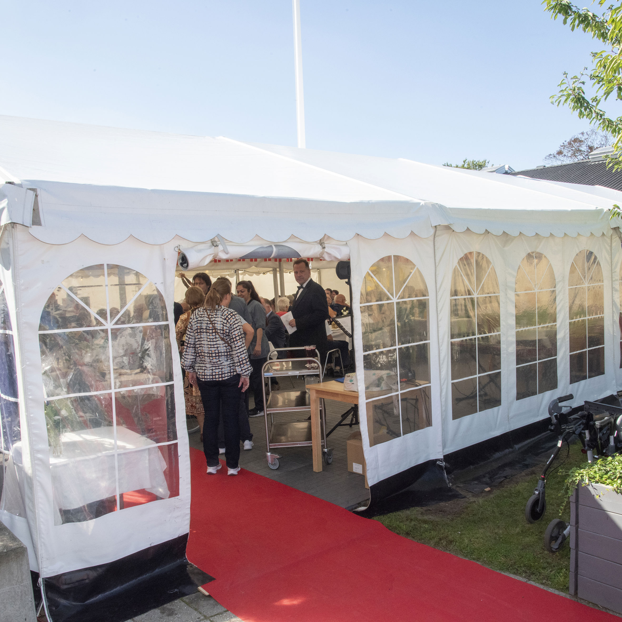 Telt til fejring af Solbakkens 50-års jubilæum