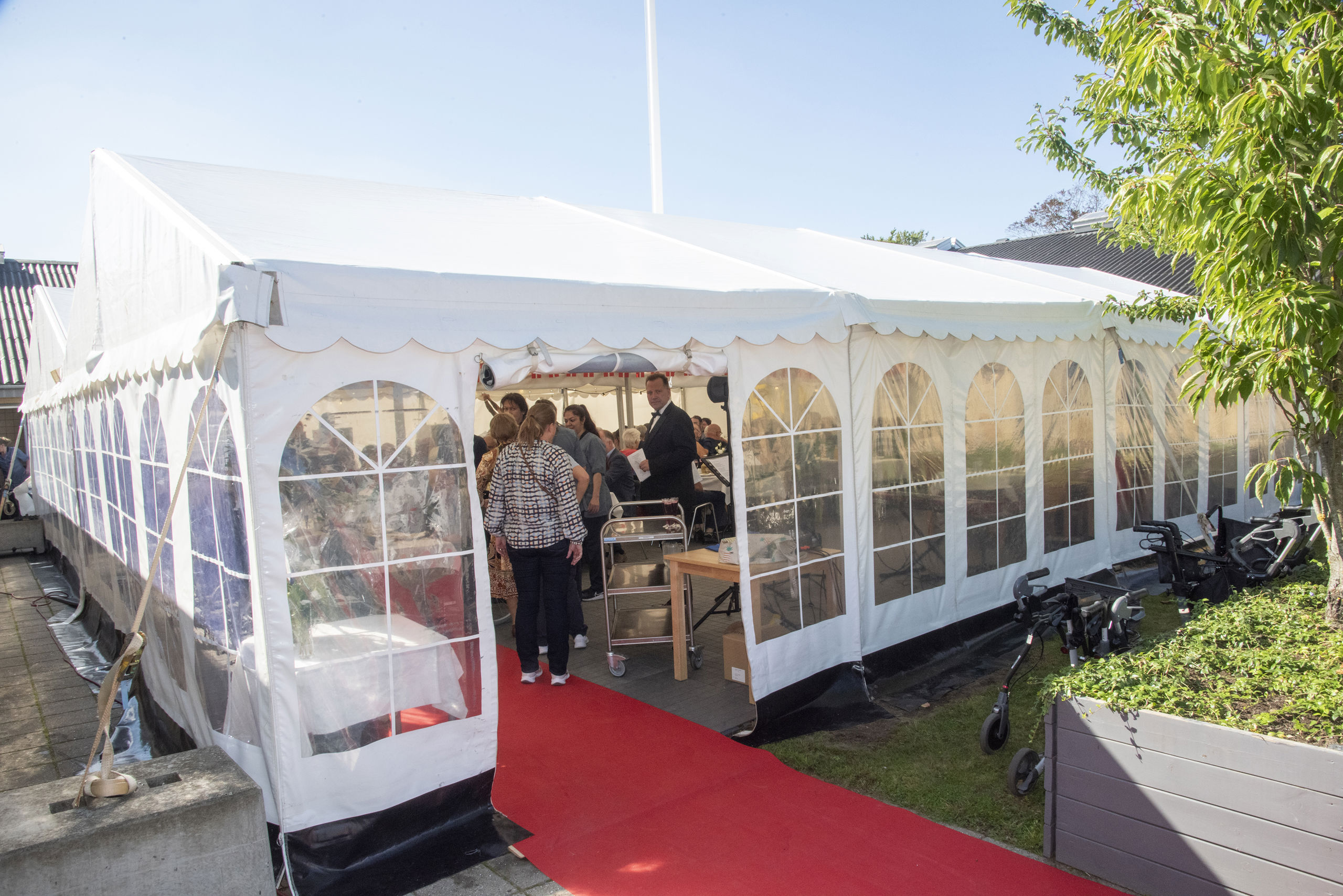 Telt til fejring af Solbakkens 50-års jubilæum