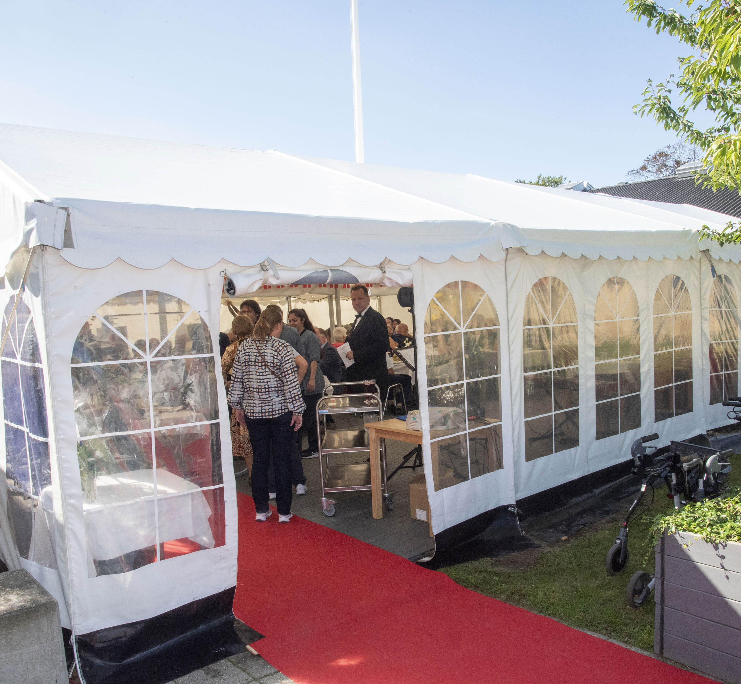 Telt til fejring af Solbakkens 50-års jubilæum
