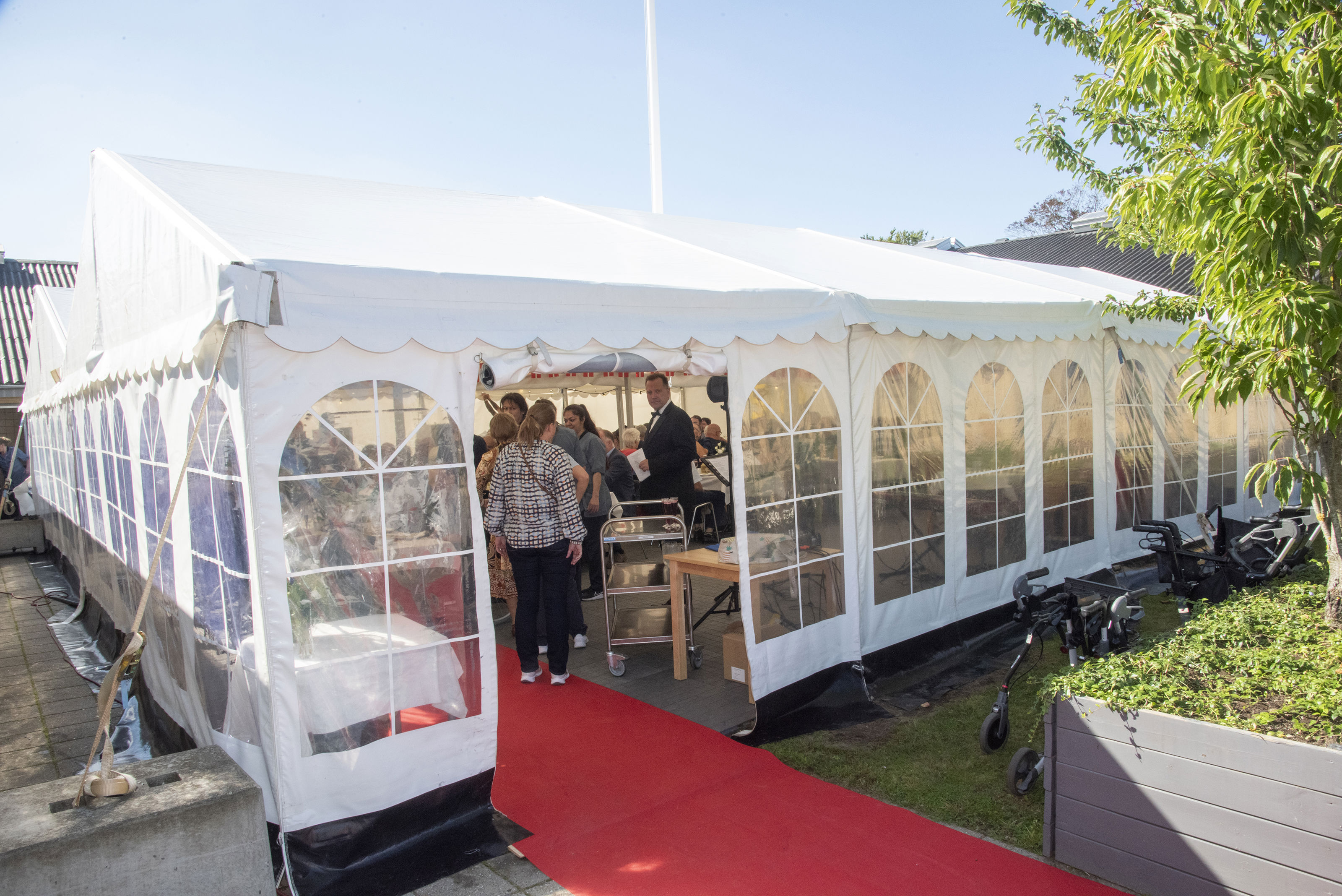 Telt til fejring af Solbakkens 50-års jubilæum
