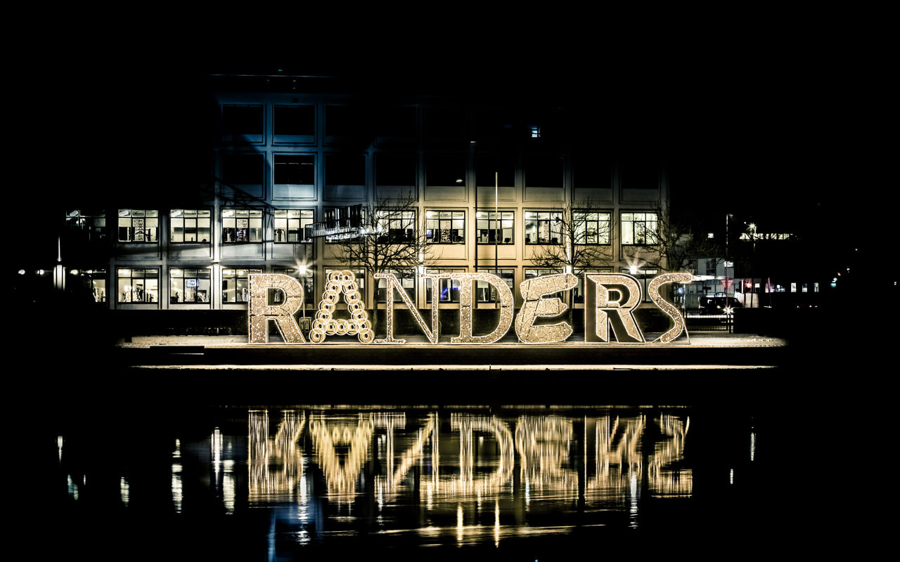Randers lysende bogstaver