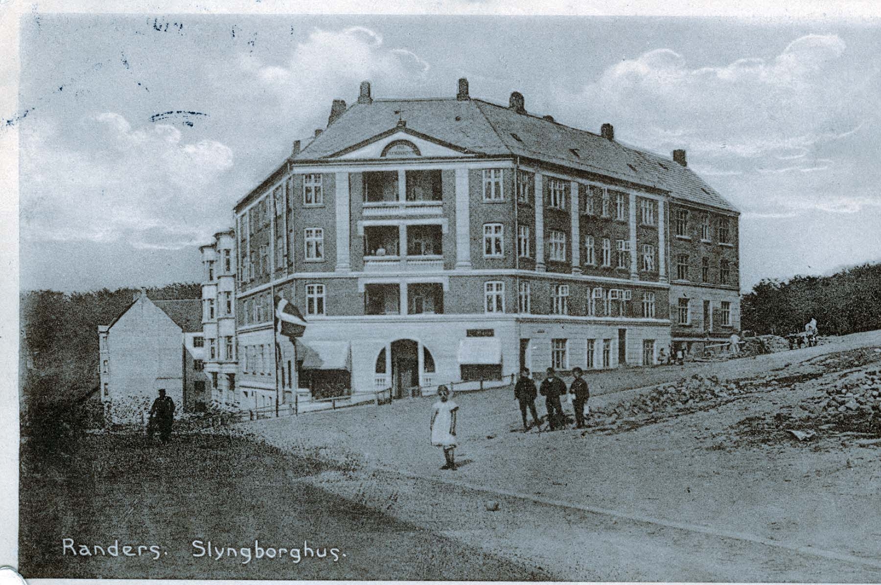 Hjørnet af Pontoppidansgade og Danmarksgade 1911