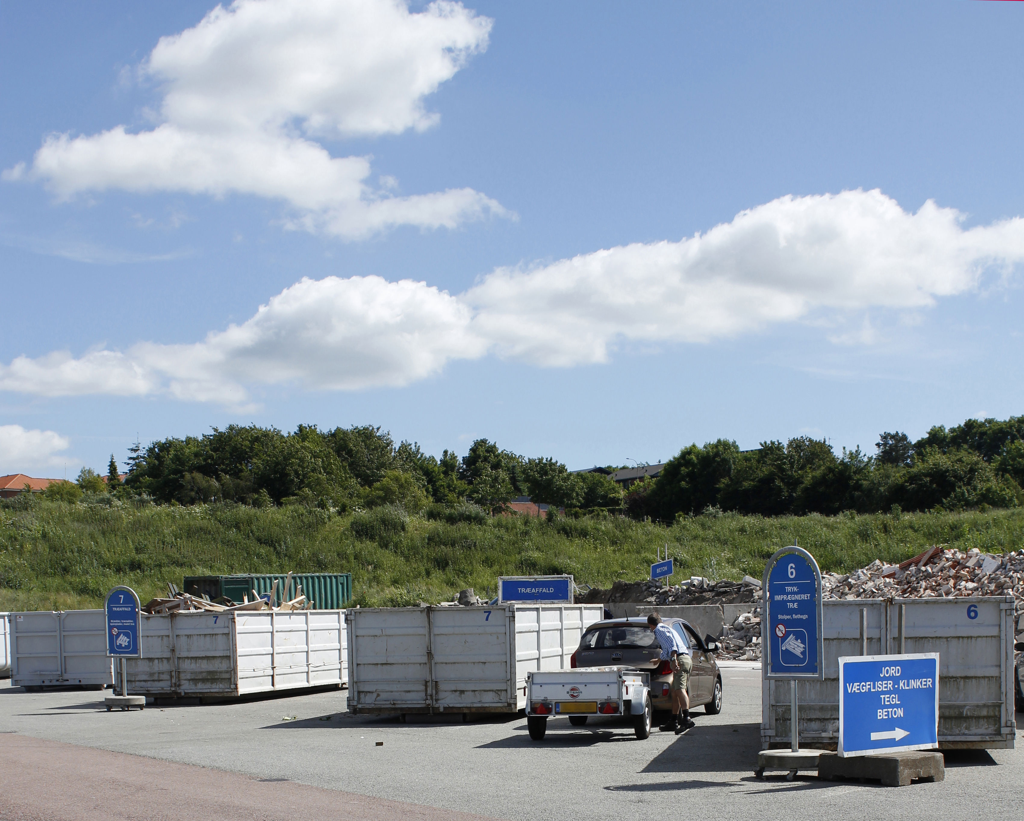 Mand tømmer trailer