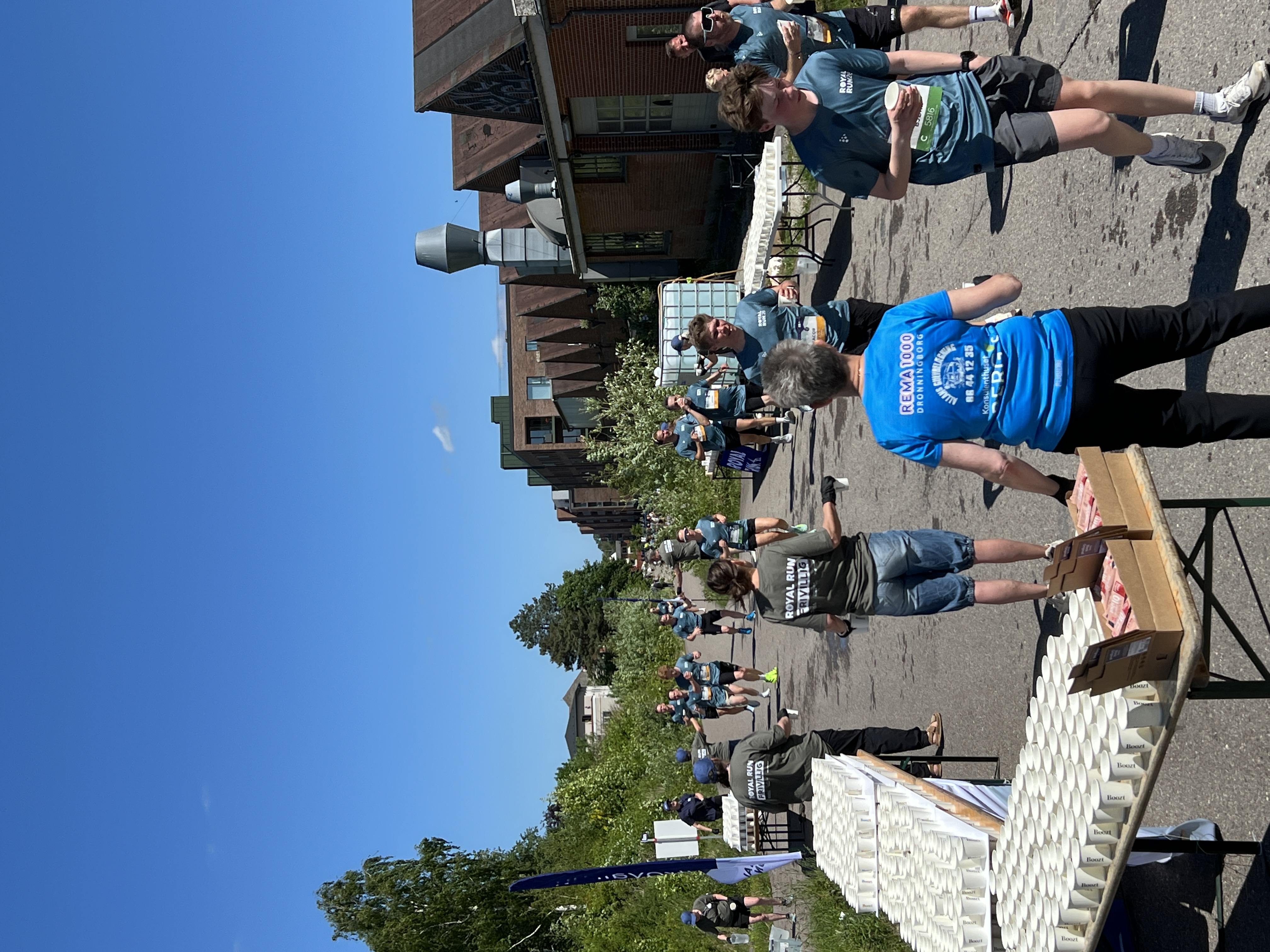 Uddeling af vand på 10 km-ruten