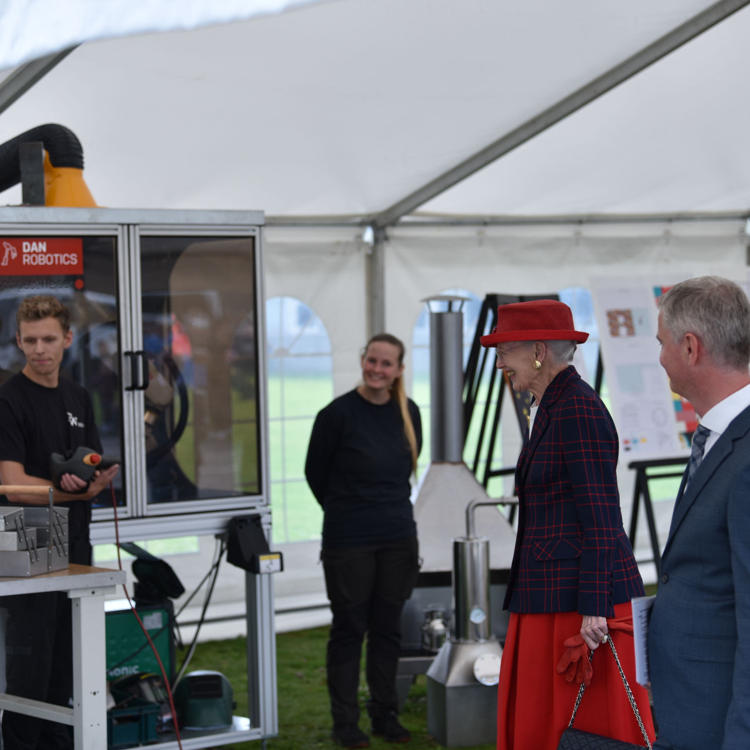 Dronningen på besøg på Tradium