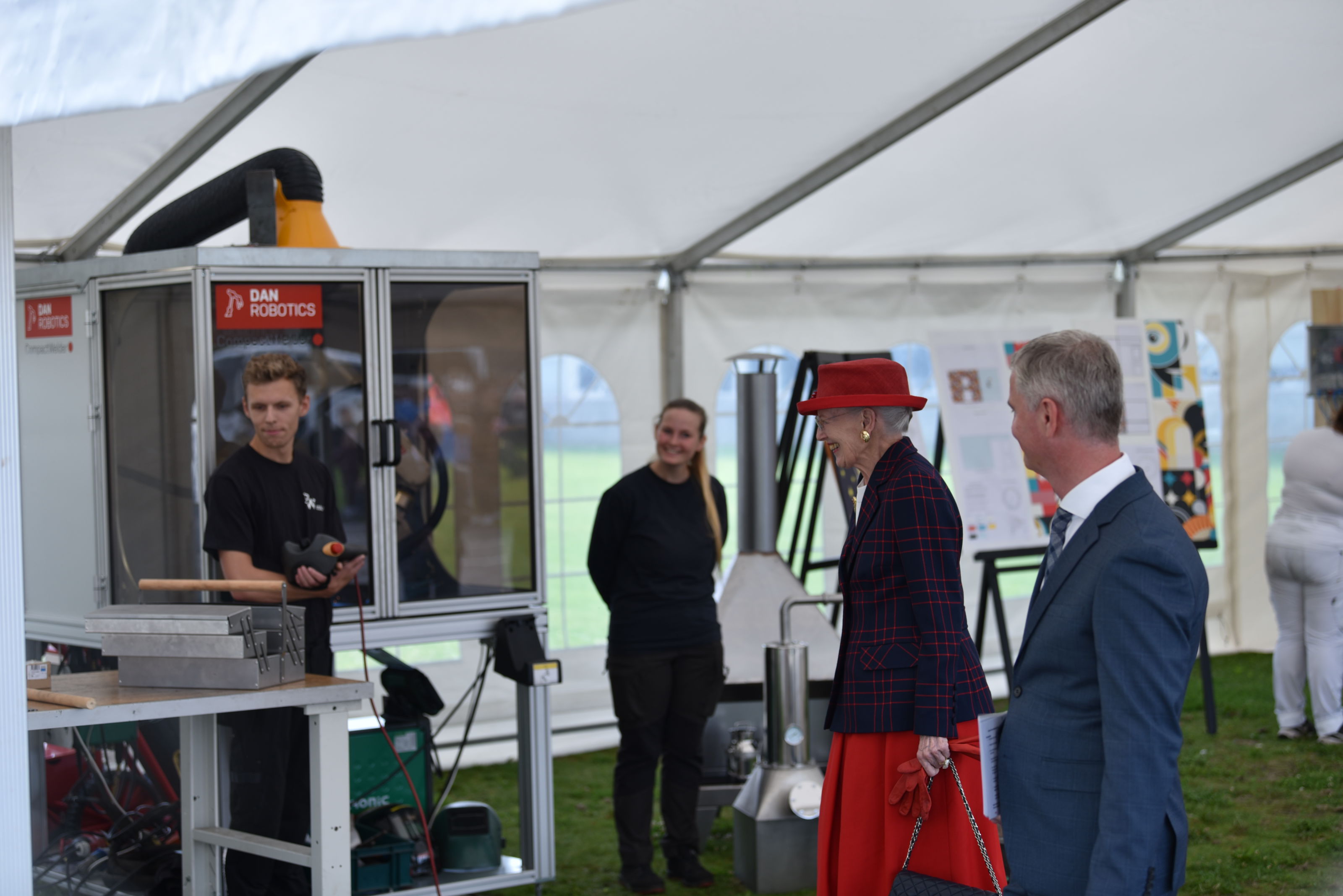 Dronningen på besøg på Tradium