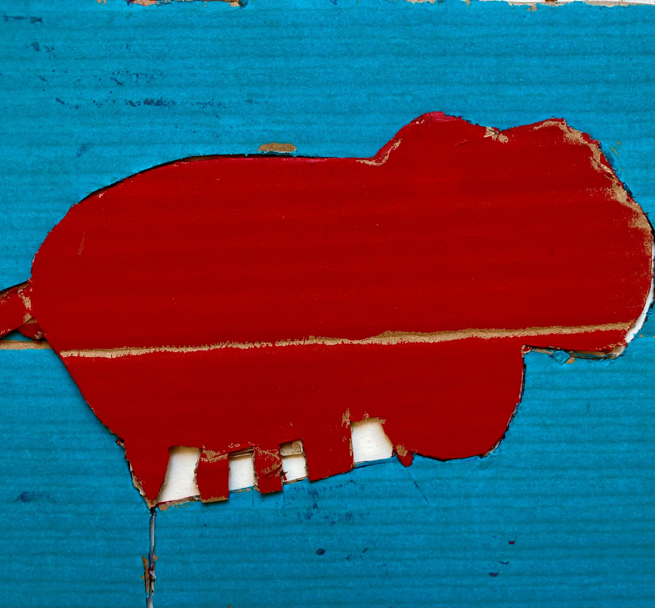 Værk fra udstillingen 'En verden i pap' på GAIA