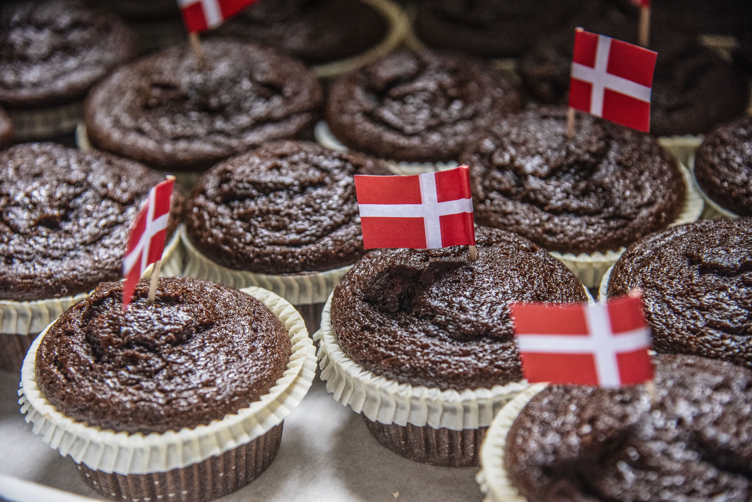 Kager i forbindelse med fejringen af borger nr. 100.000 i Fårup