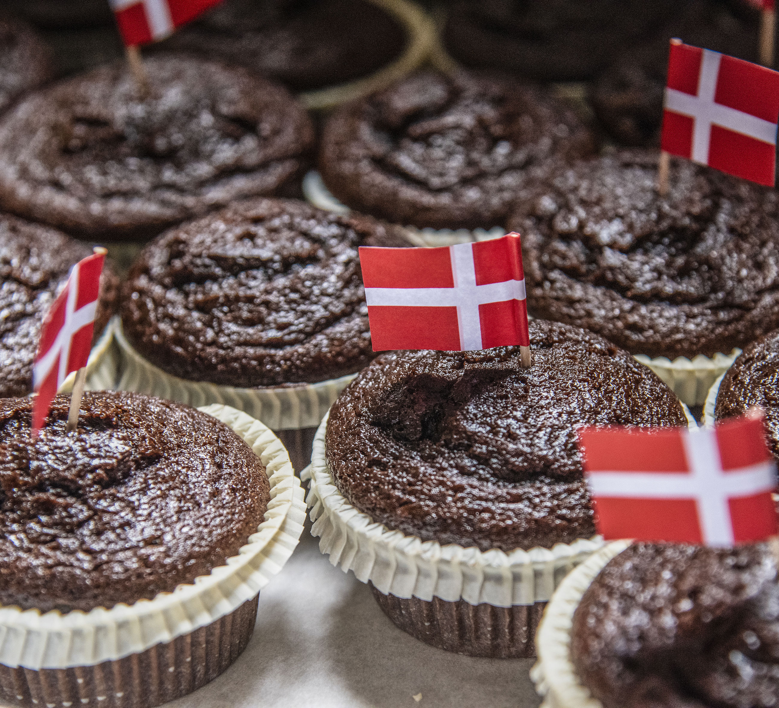 Kager i forbindelse med fejringen af borger nr. 100.000 i Fårup