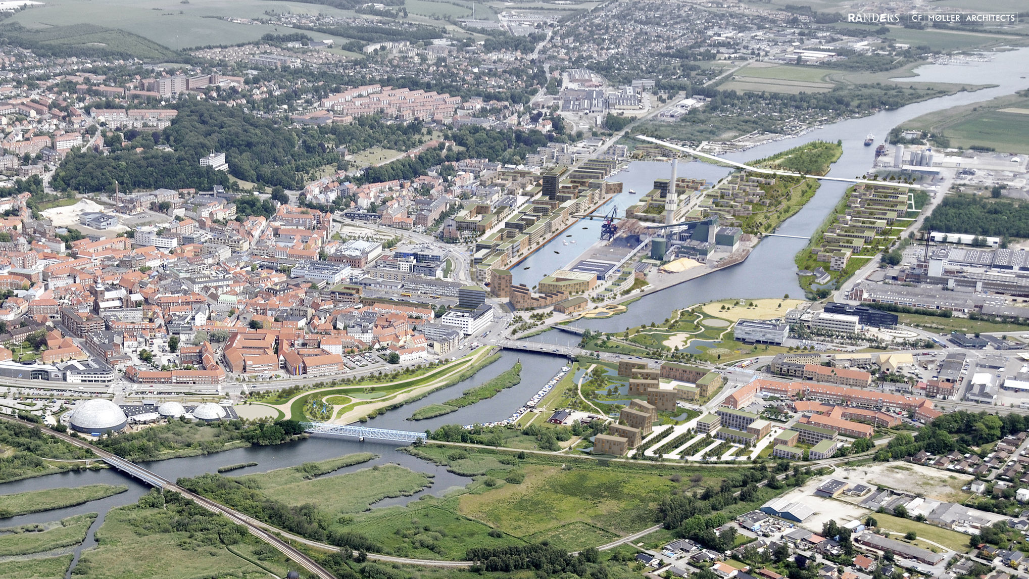 Flodbyen Randers Scenarie A