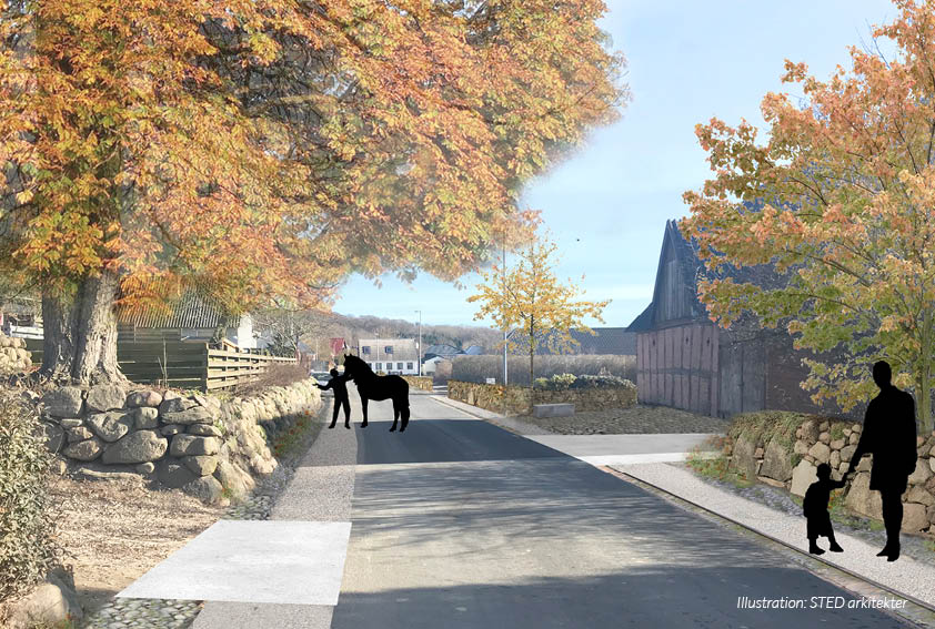 Visualisering af Nedre Vej i Aalbæk