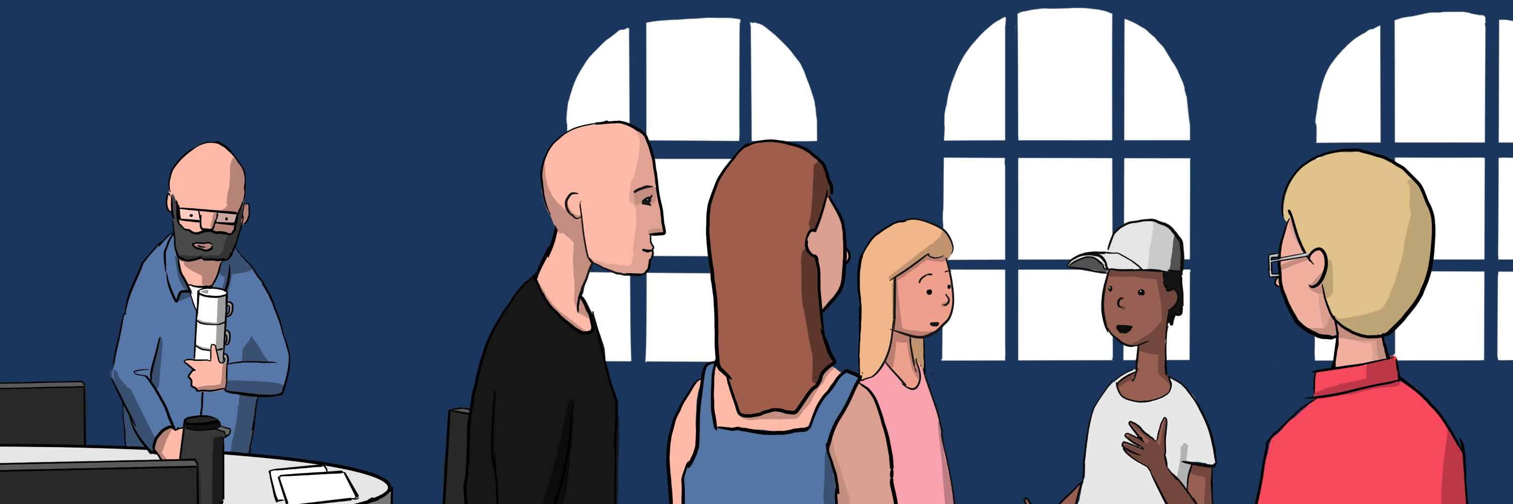 Illustration af skolebestyrelse