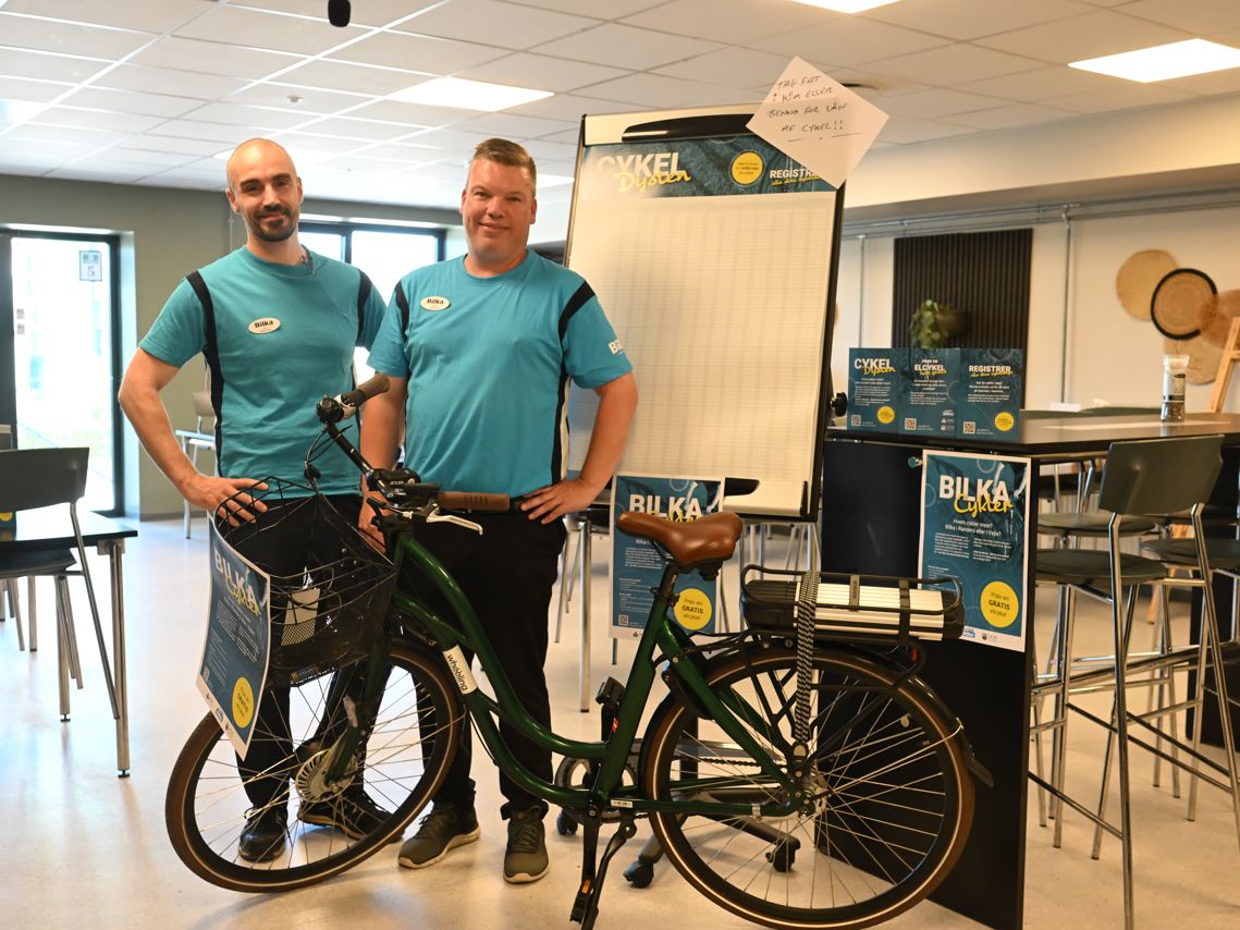 Fra venstre: Kim Eckhardt, manager of operations and efficiency Benno Angelo Valente, customer experience manager. Foto: Randers Kommune