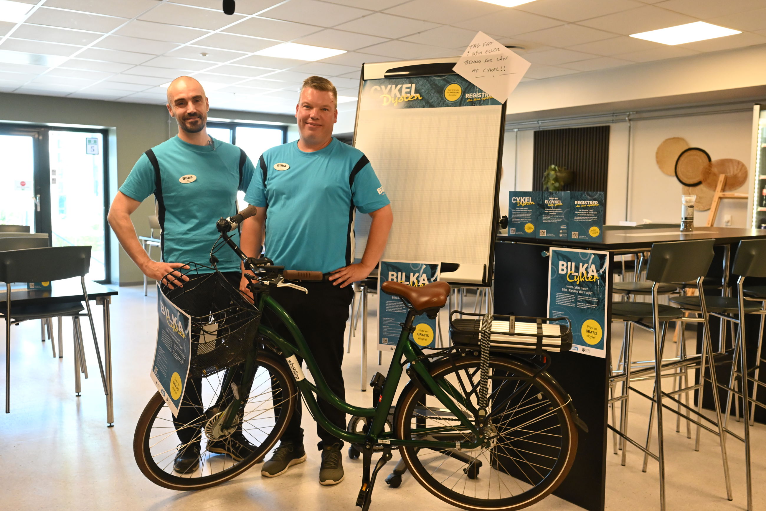 Fra venstre: Kim Eckhardt, manager of operations and efficiency Benno Angelo Valente, customer experience manager. Foto: Randers Kommune