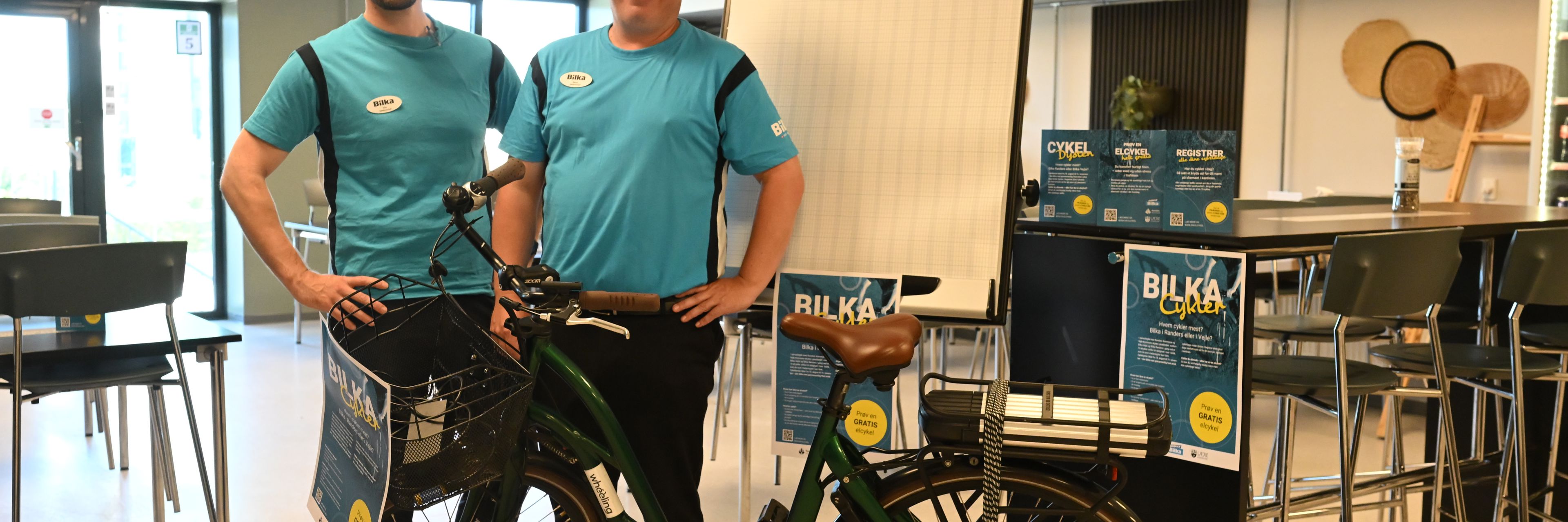 Fra venstre: Kim Eckhardt, manager of operations and efficiency Benno Angelo Valente, customer experience manager. Foto: Randers Kommune