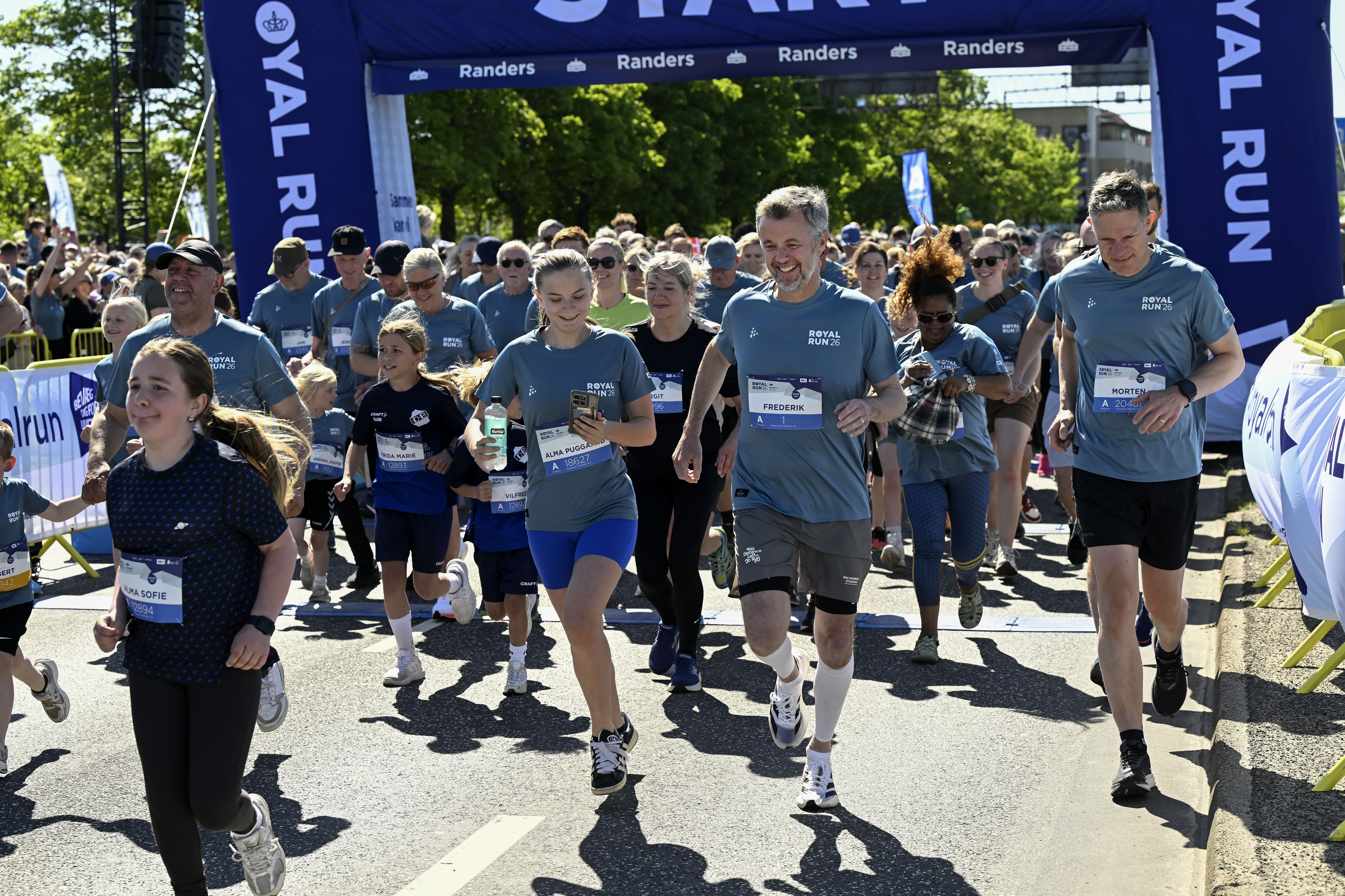 Kongen starter på One mile-ruten