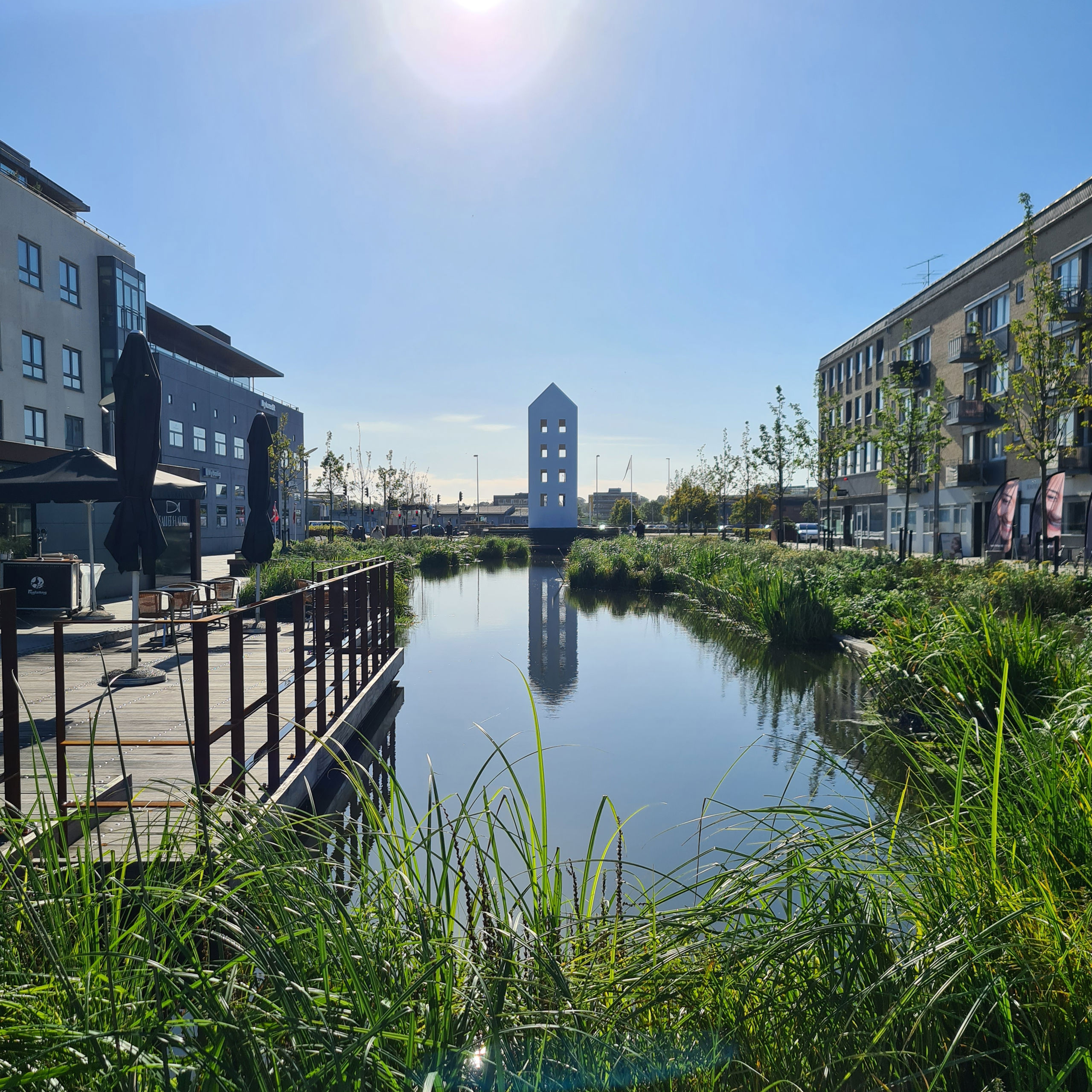 Regnvandsbassinet på Østervold