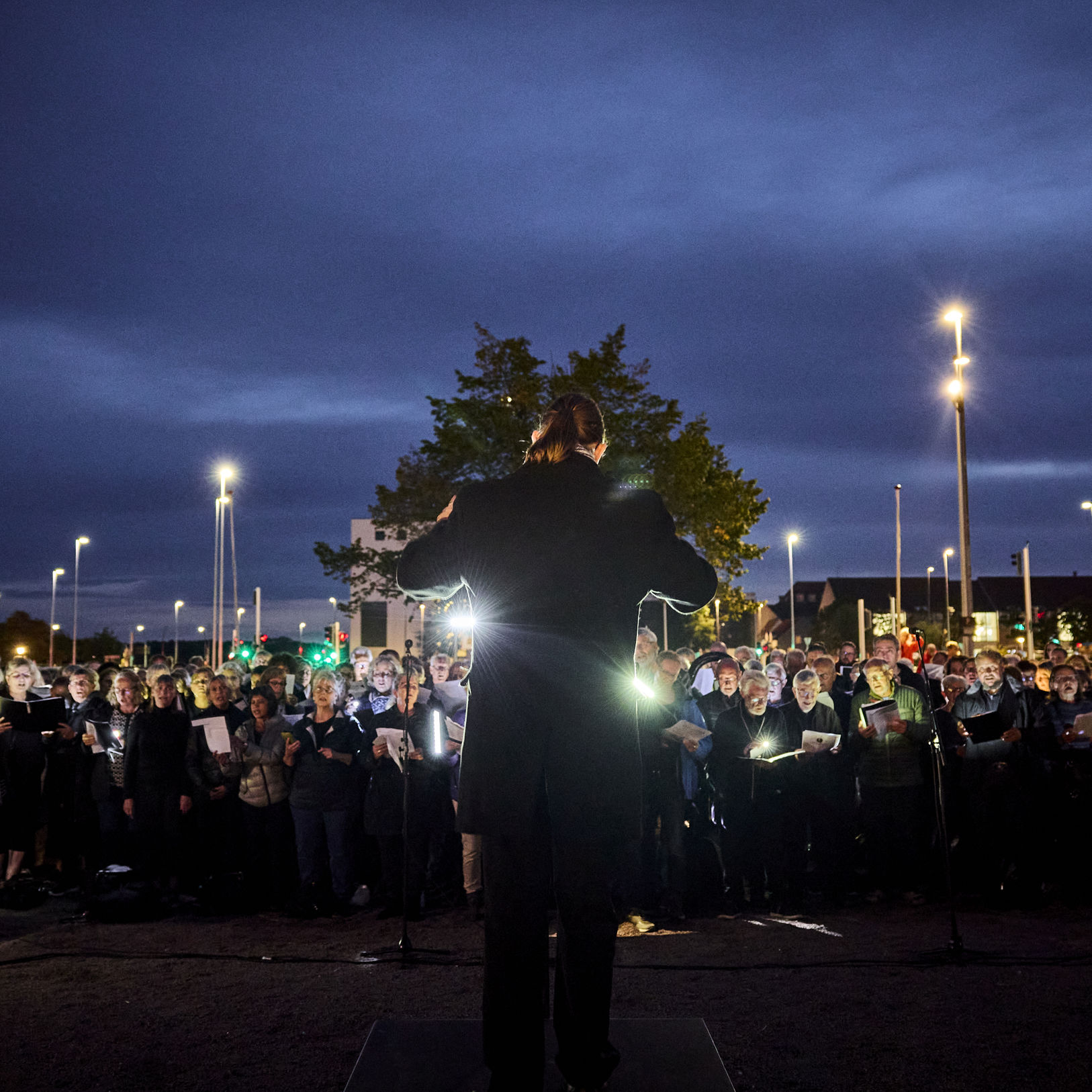 Korkoncert på havnen