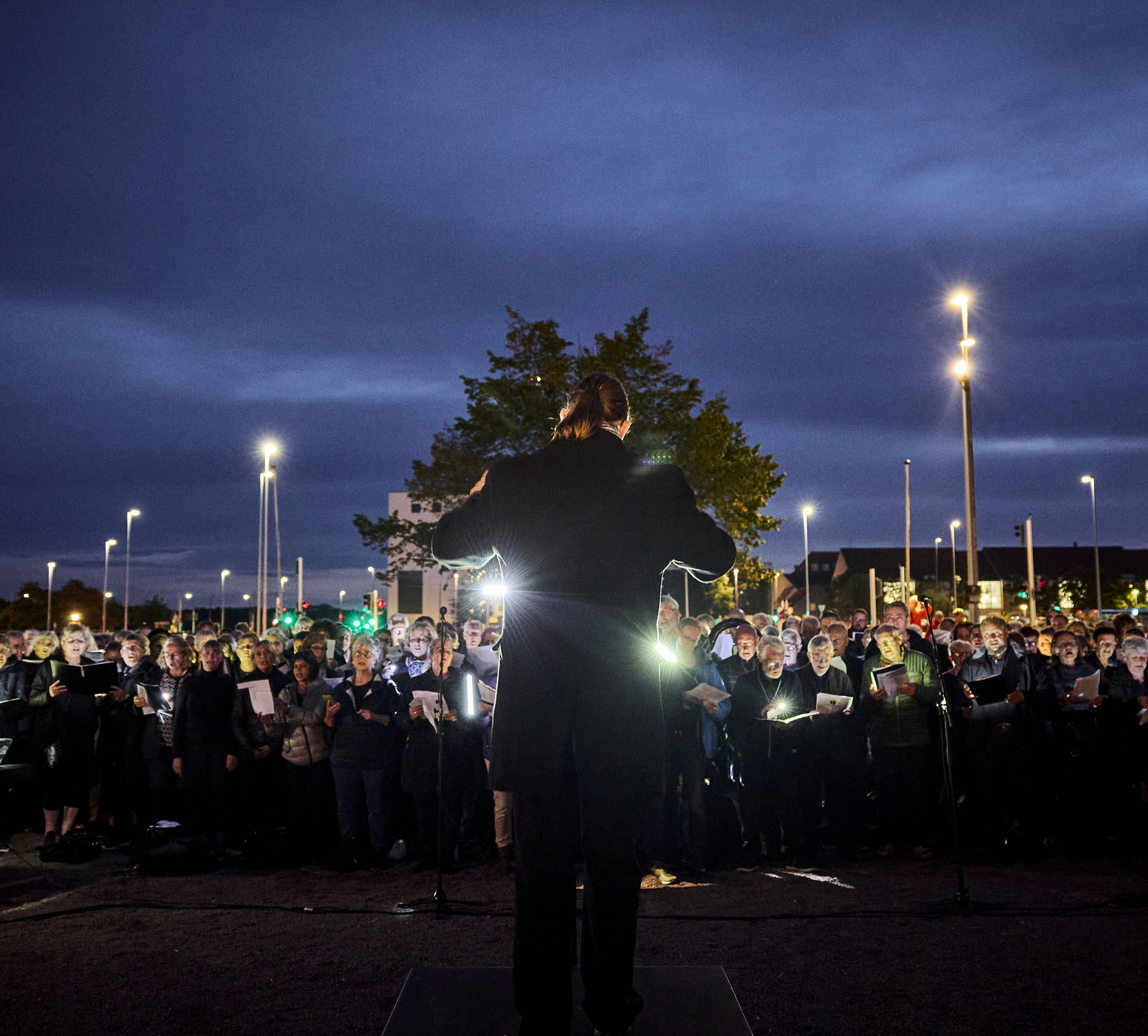 Korkoncert på havnen