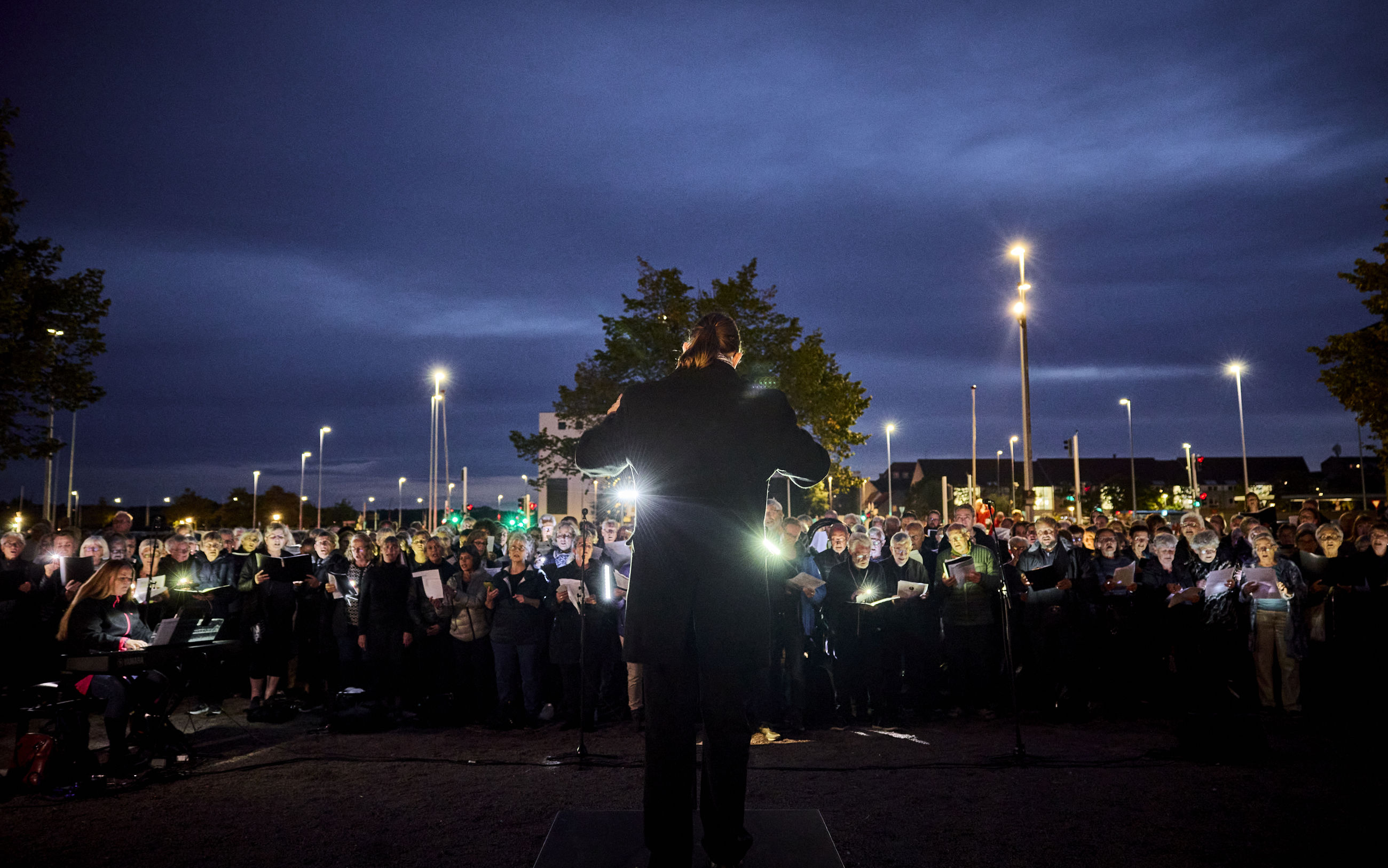 Korkoncert på havnen