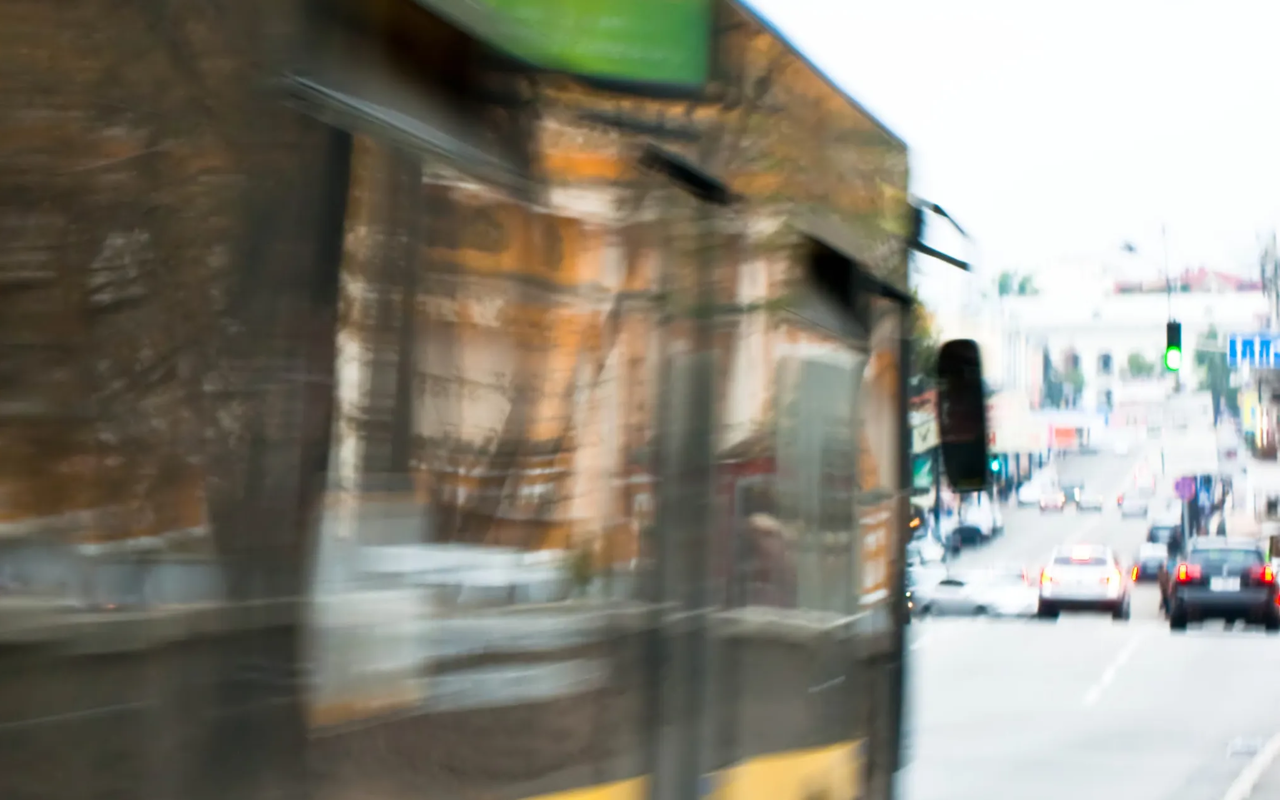 Bus på vej til Royal Run