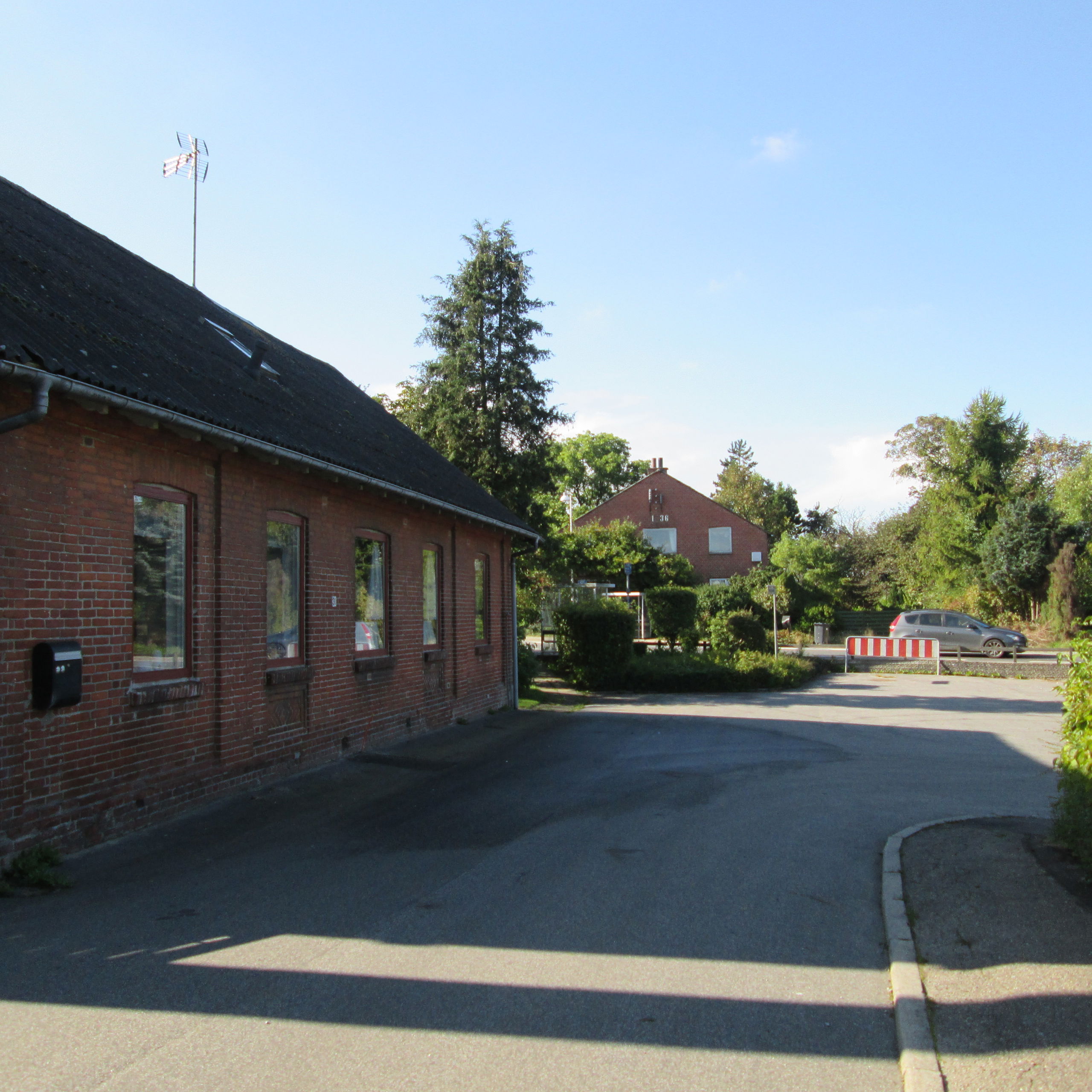 Vej ved huse