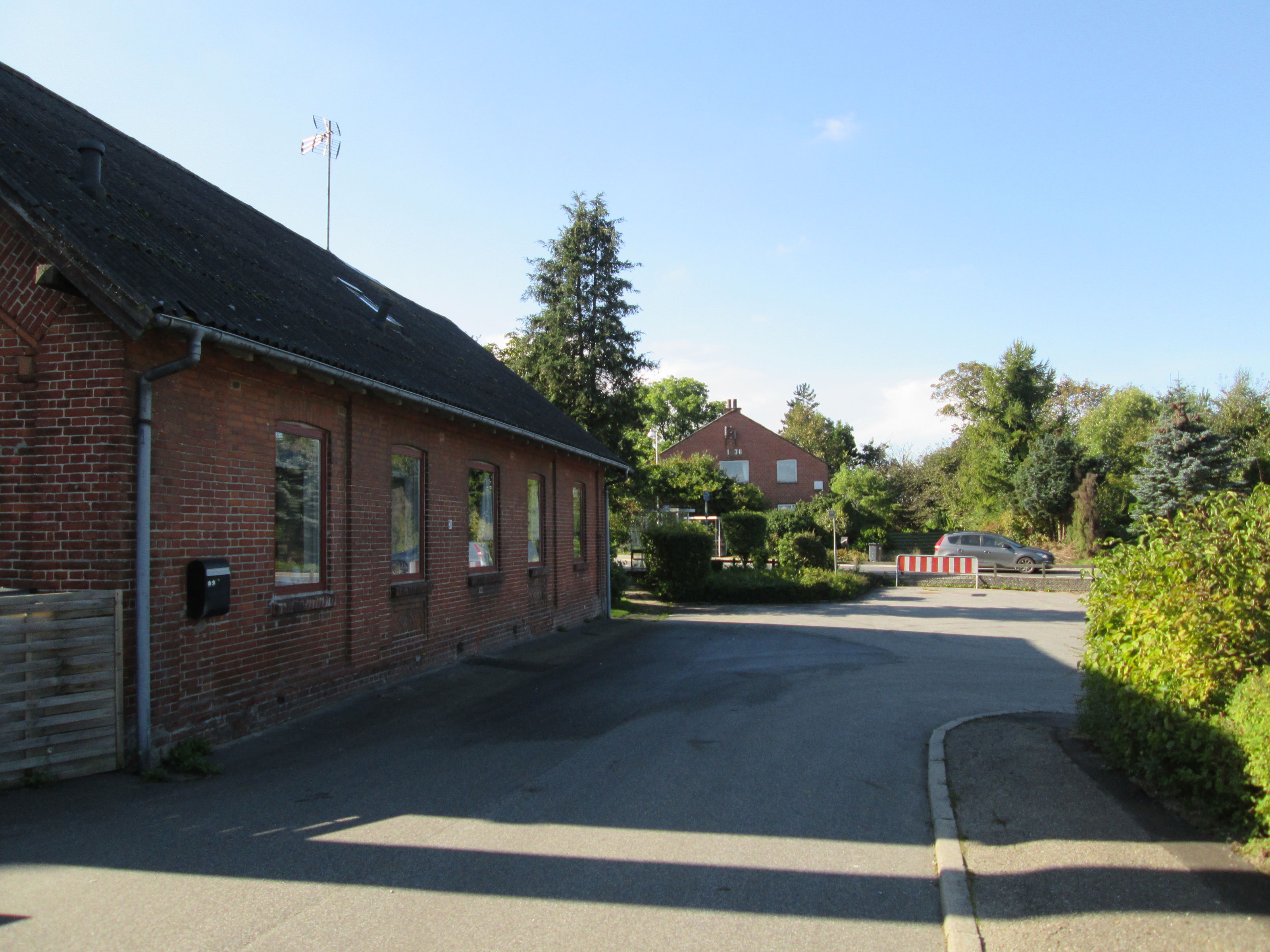 Vej ved huse