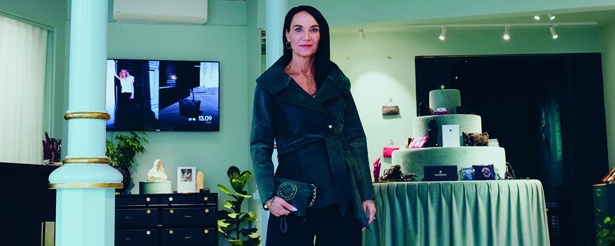 Rina i butikken i Torvegade