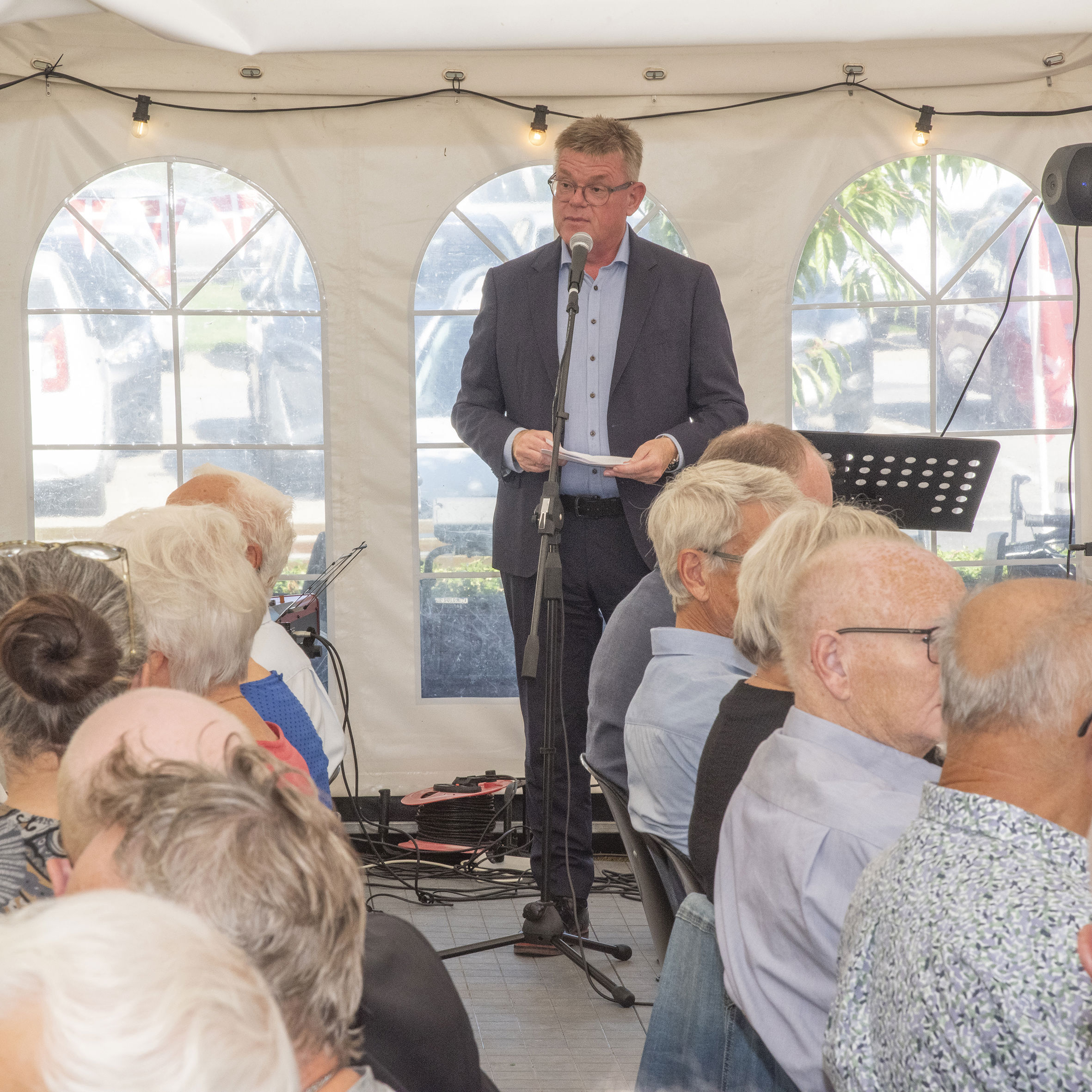 Torben Hansen holder tale til Solbakkens 50-års jubilæum