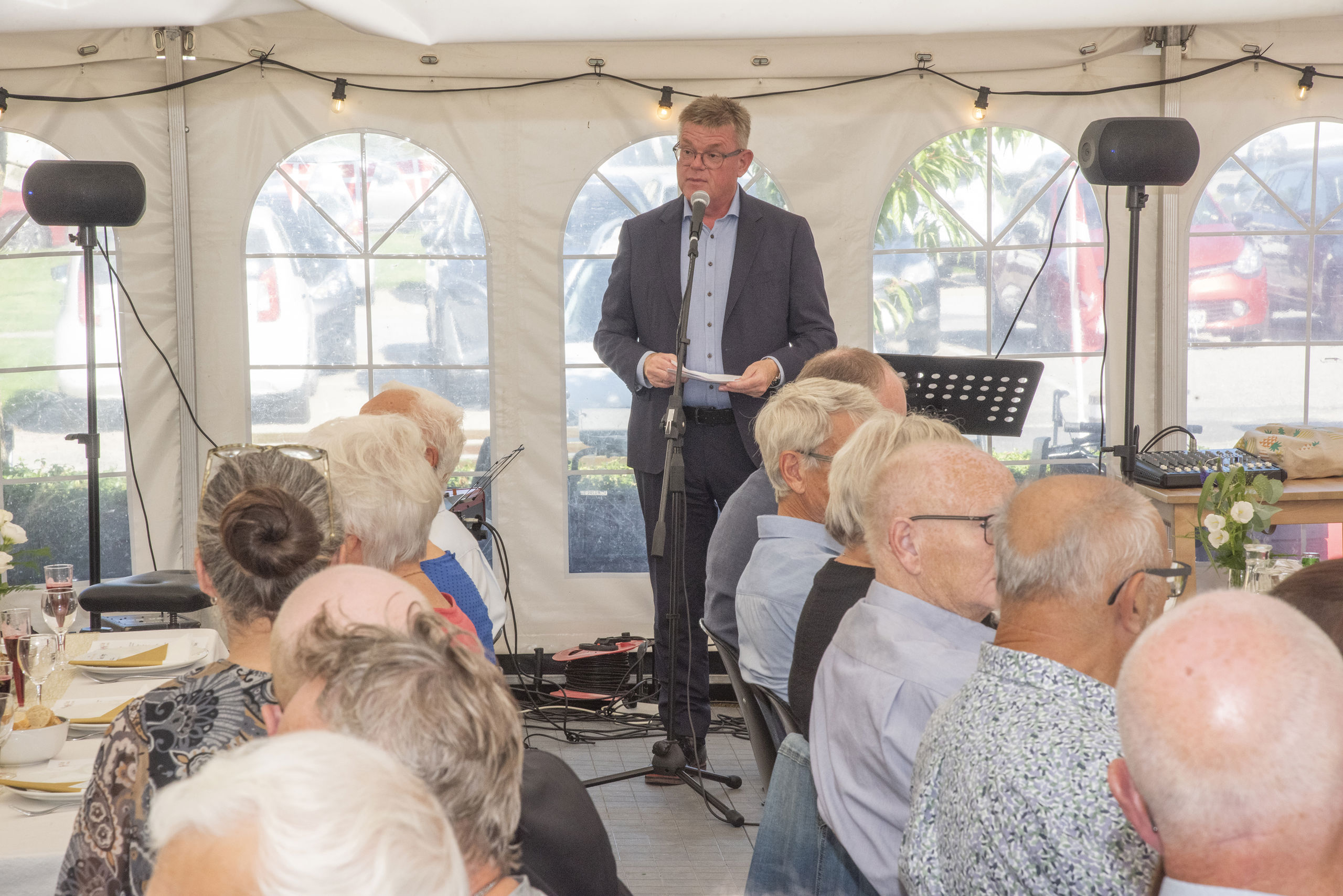 Torben Hansen holder tale til Solbakkens 50-års jubilæum