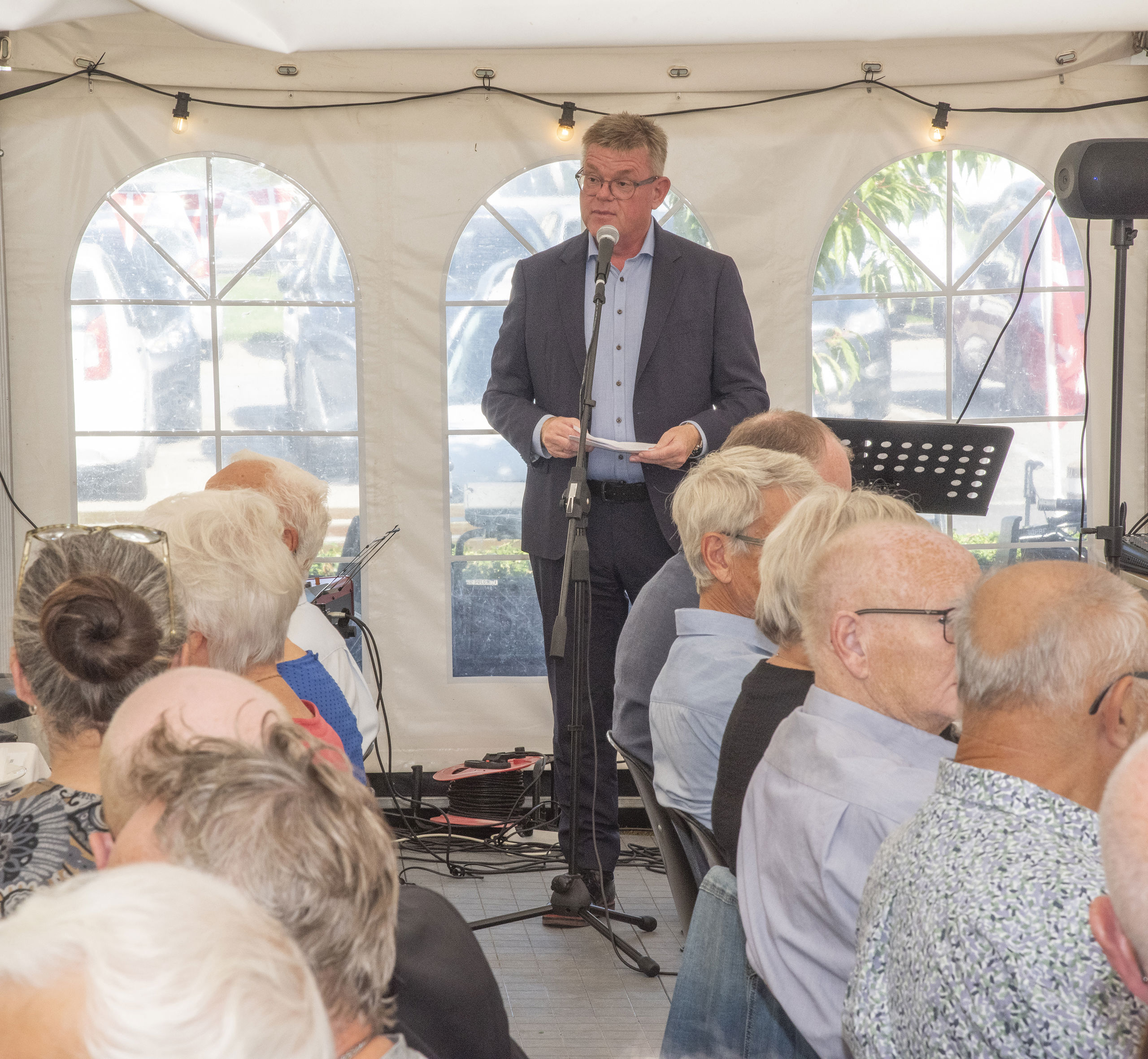 Torben Hansen holder tale til Solbakkens 50-års jubilæum