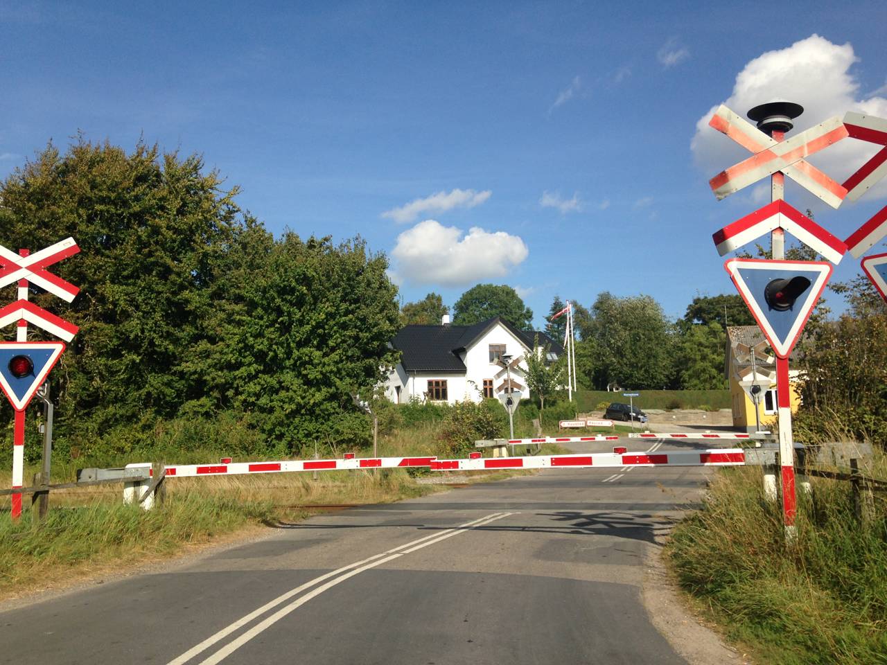 Jernbaneoverskæring i Øster Bjerregrav