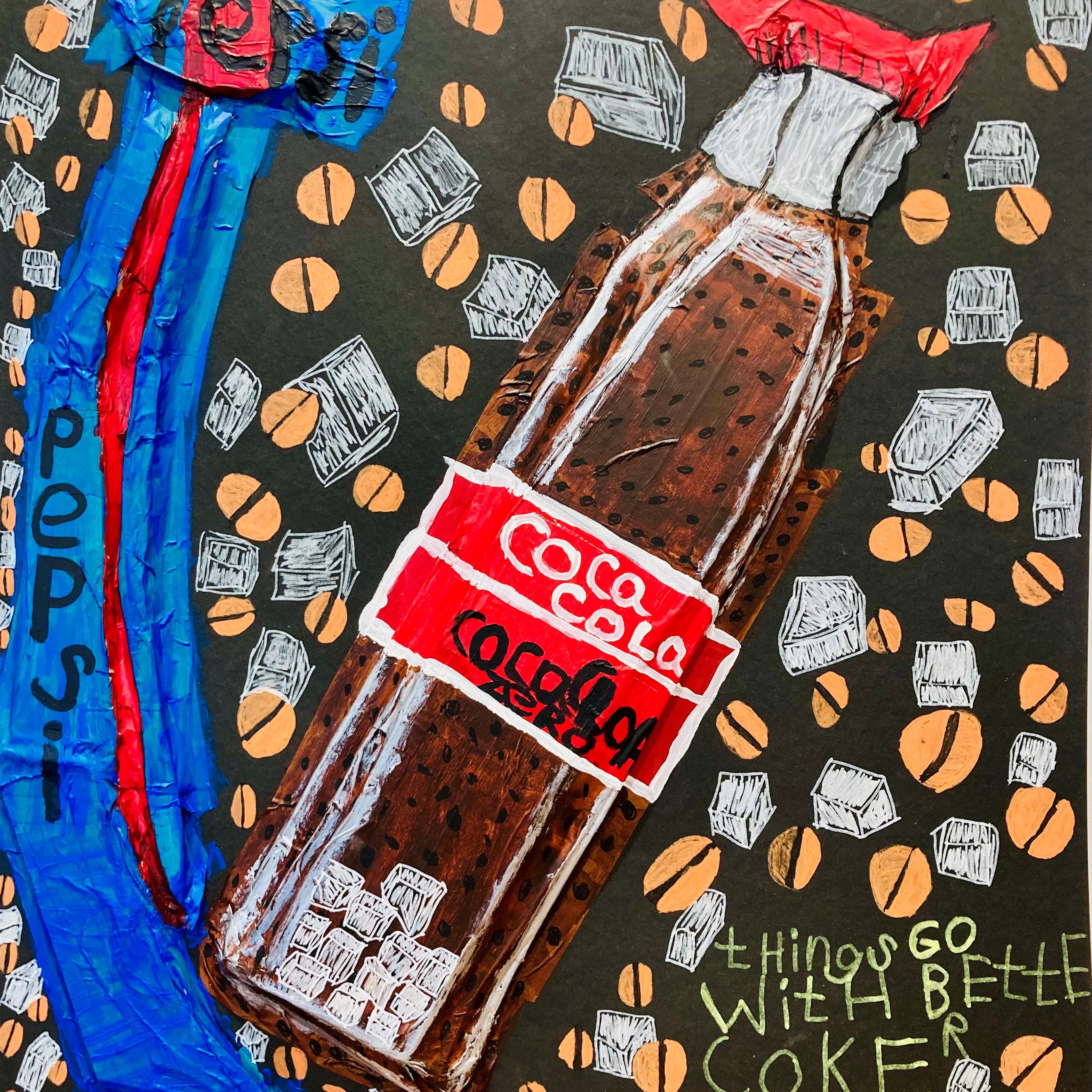 Værk fra udstillingen 'En verden i pap' på GAIA