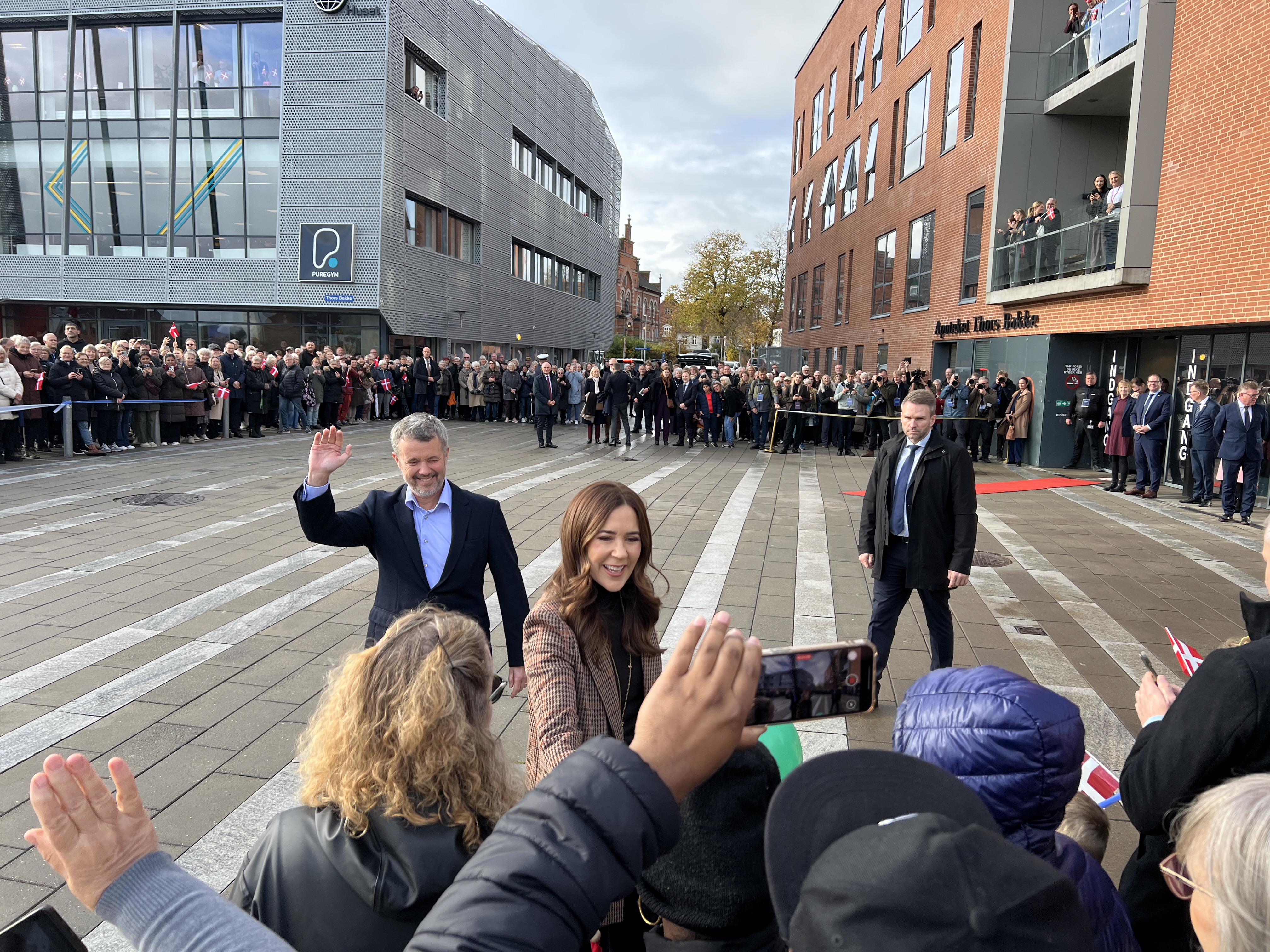 Kongeparret ved Randers Sundhedscenter