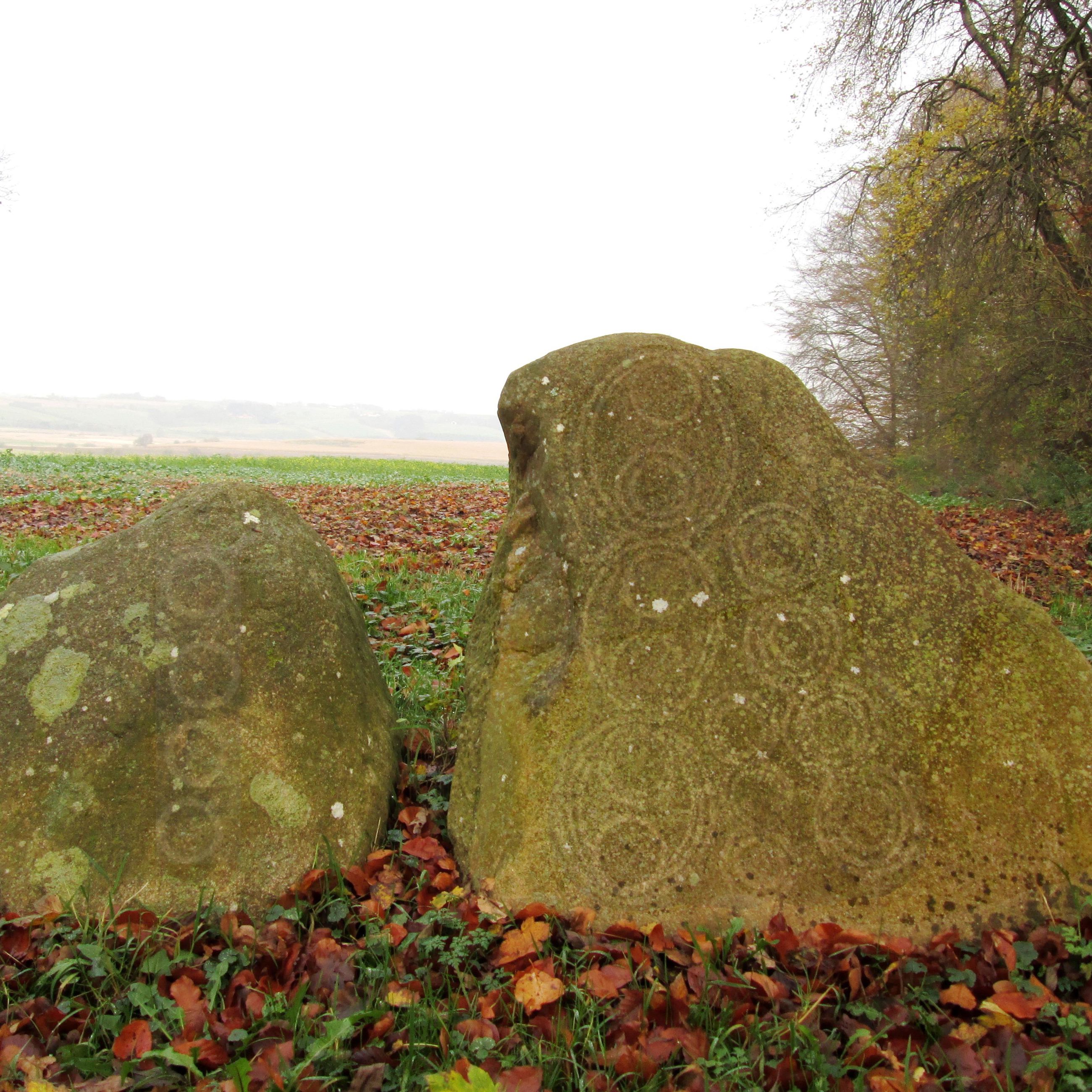 Sten med symboler på