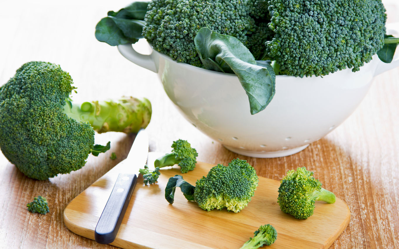 Grøntsagsstokke og blade