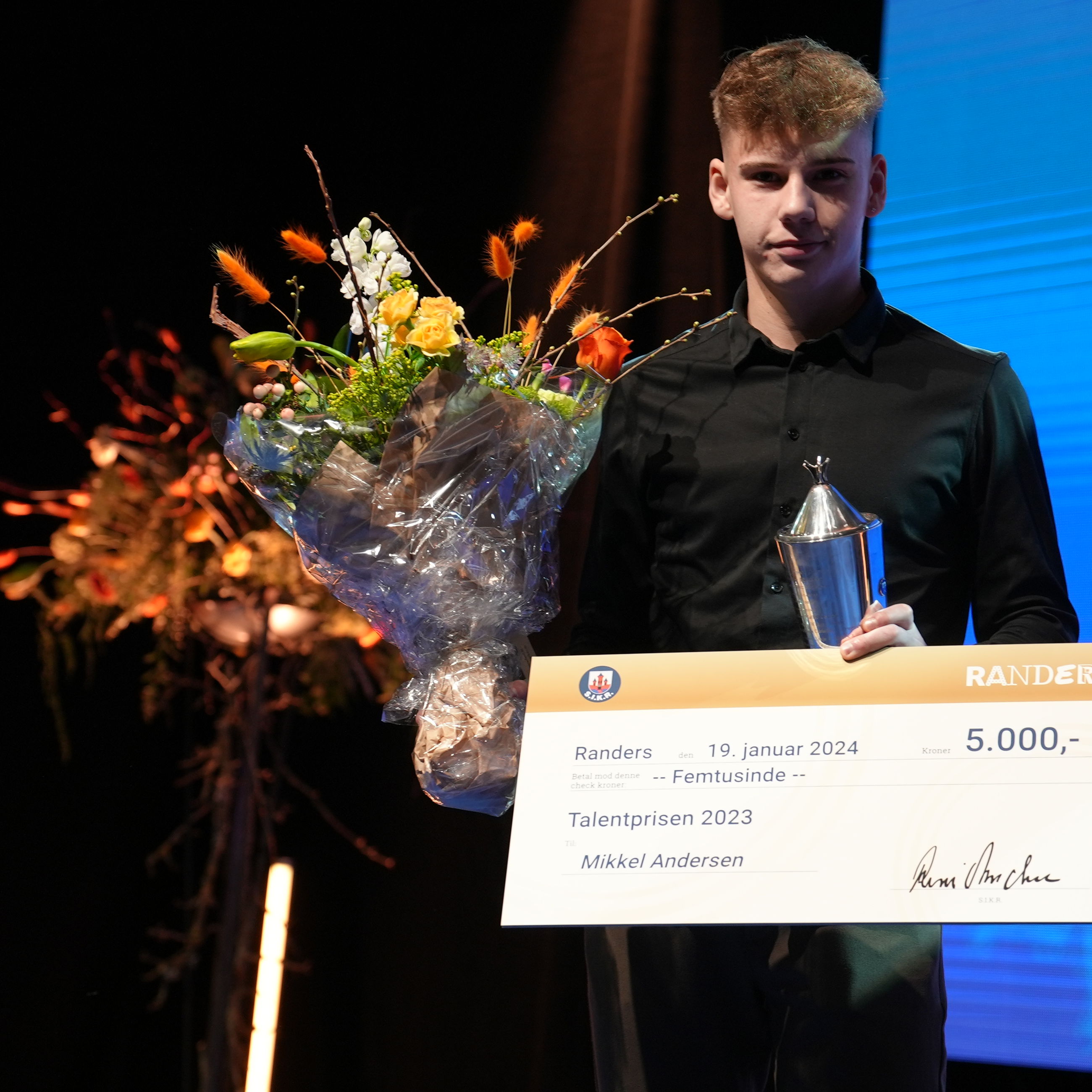 Mikkel Andersen fra Kronjyllands Speedway får talentprisen