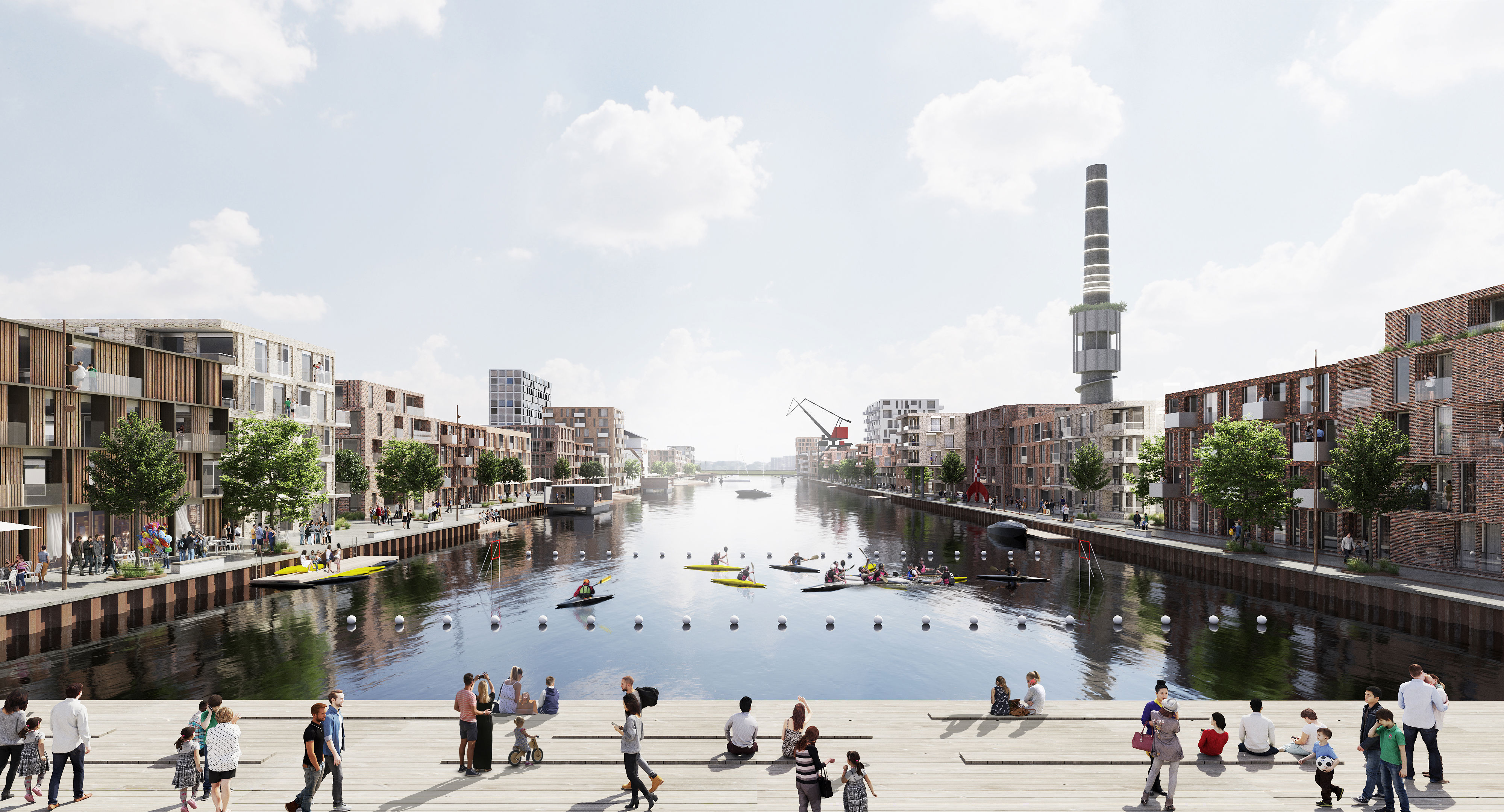 Flodbyen Randers Nordhavnen Scenarie B