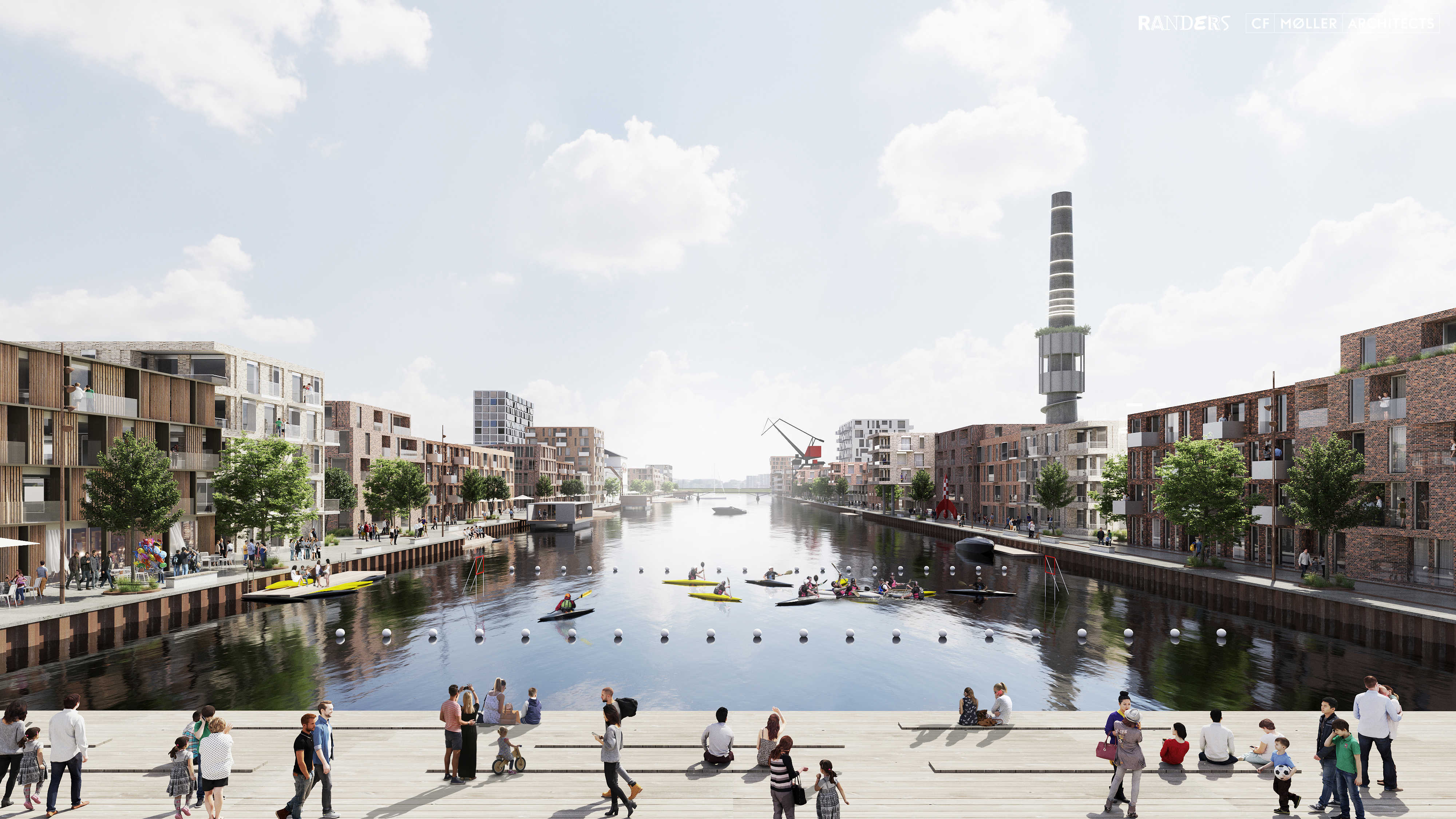 Flodbyen Randers Nordhavnen Scenarie B