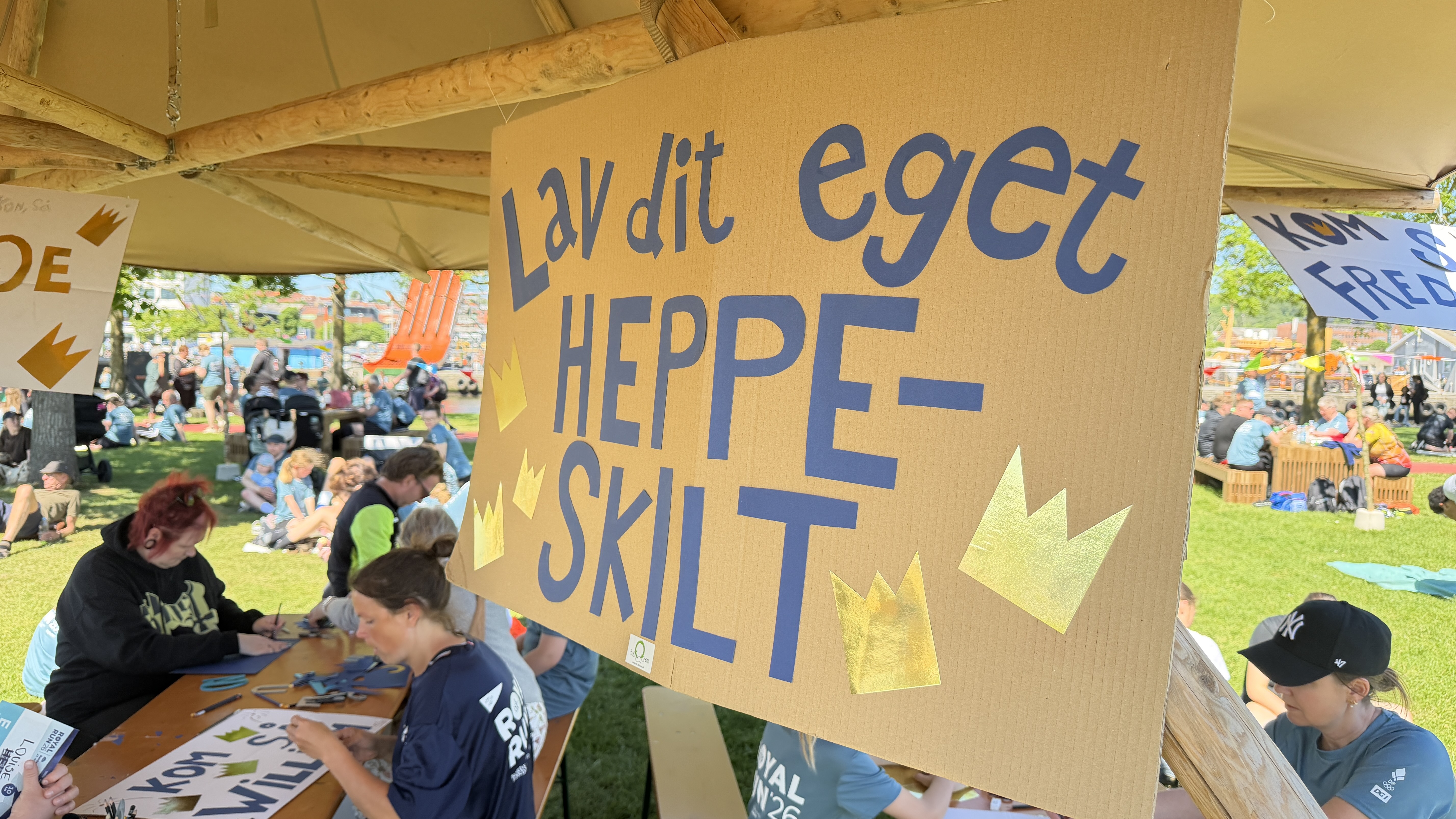 Der laves heppeskilte i Tronholmparken