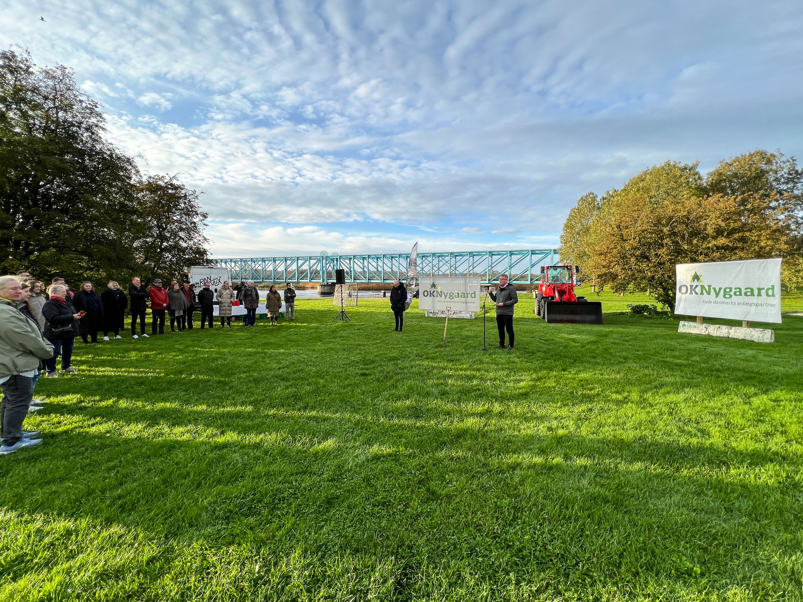 Igangsætning af anlægsarbejdet på Justesens Plæne