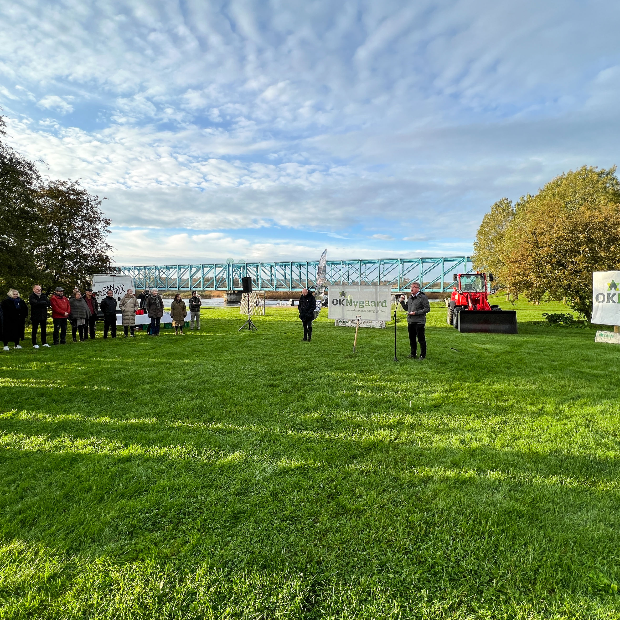 Igangsætning af anlægsarbejdet på Justesens Plæne