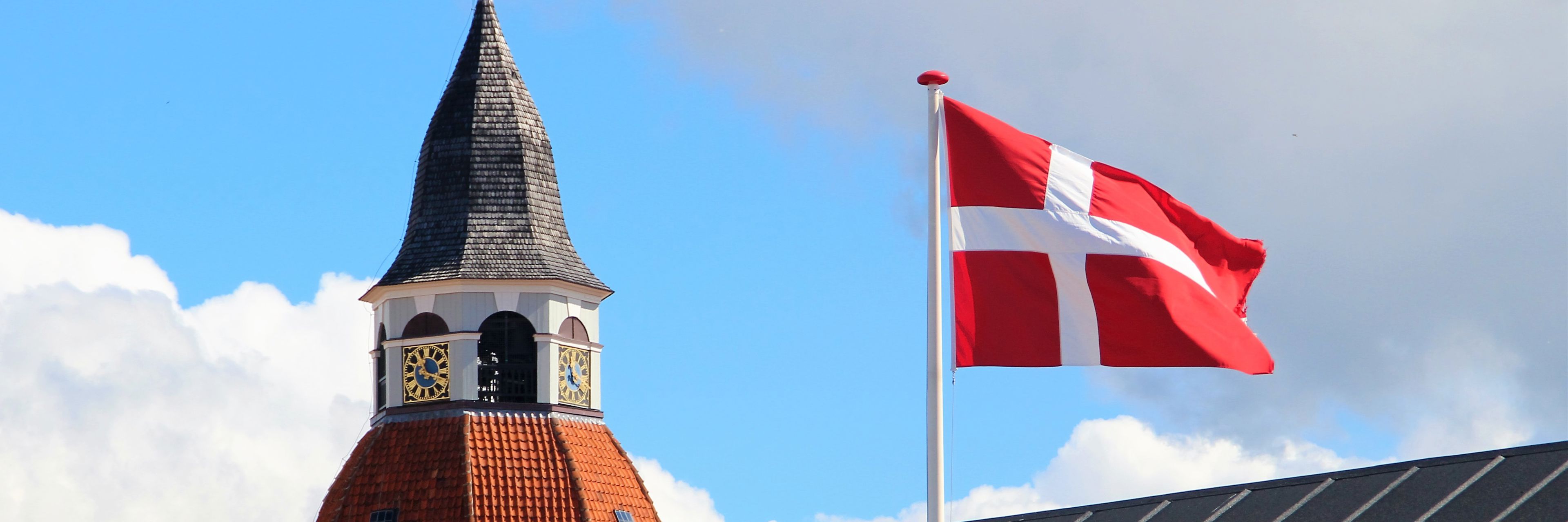 Dannebrog i bybillede
