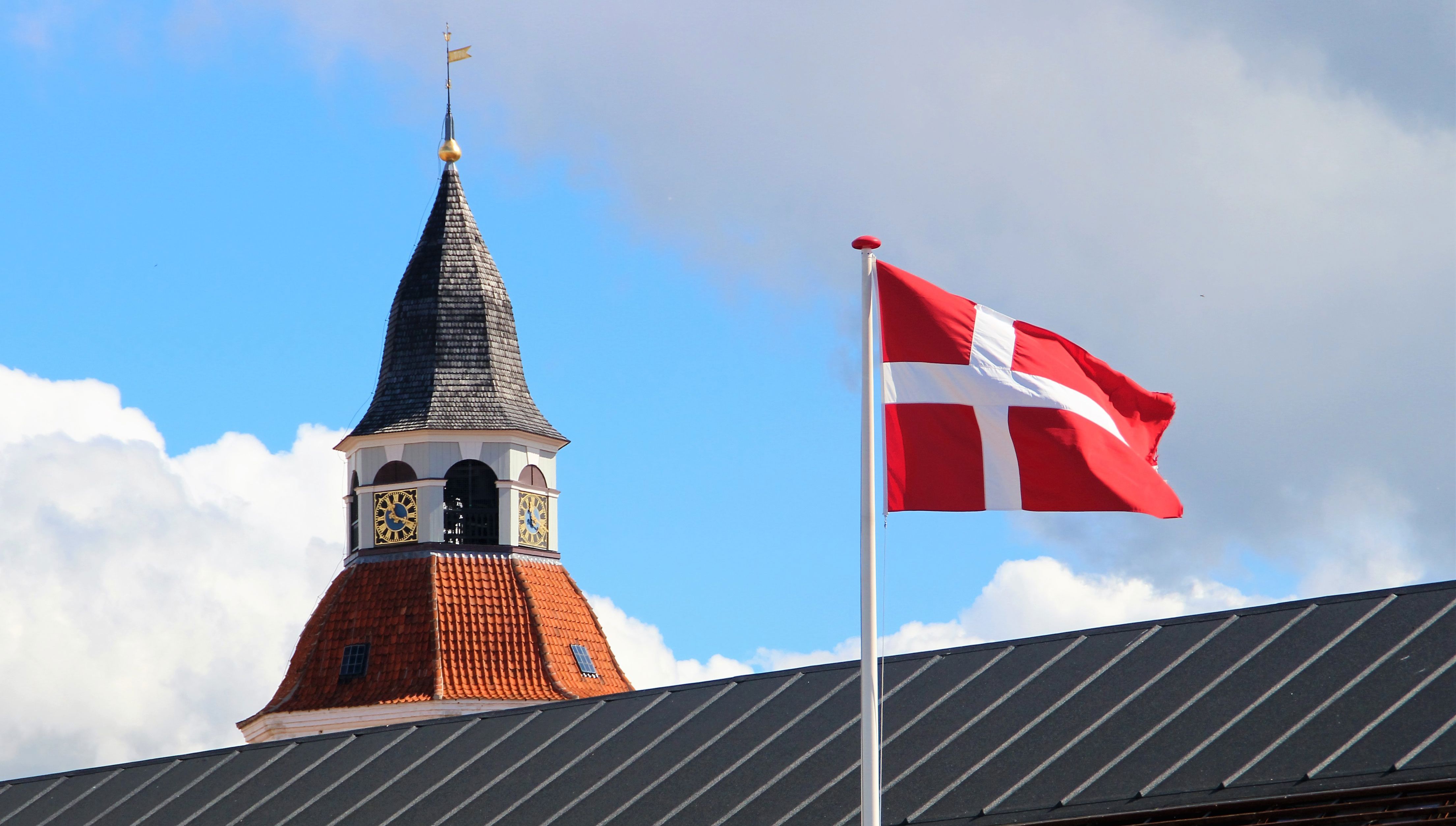 Dannebrog i bybillede