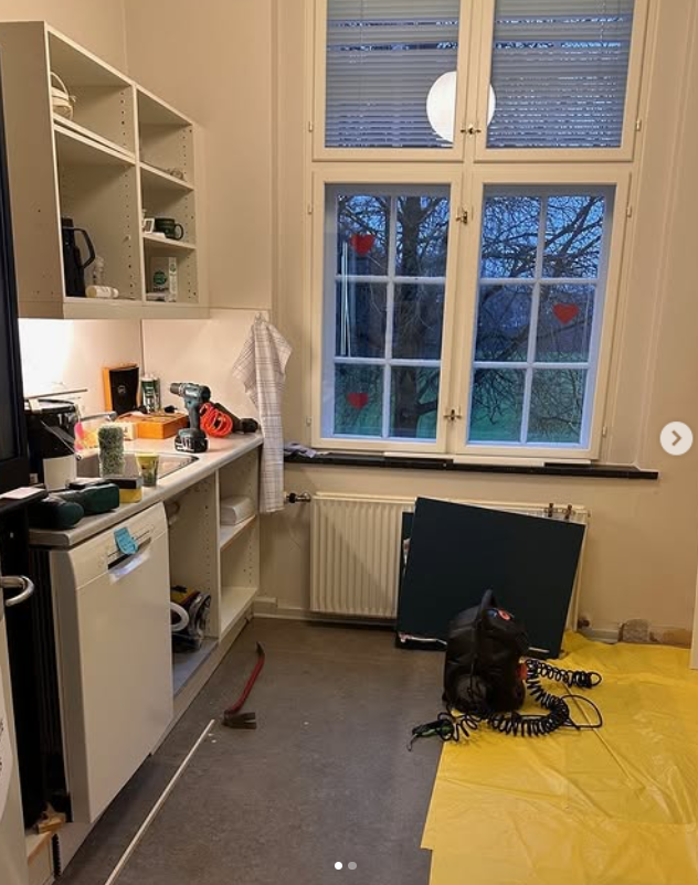 Køkkenet før Møbelcirklens renovering af det