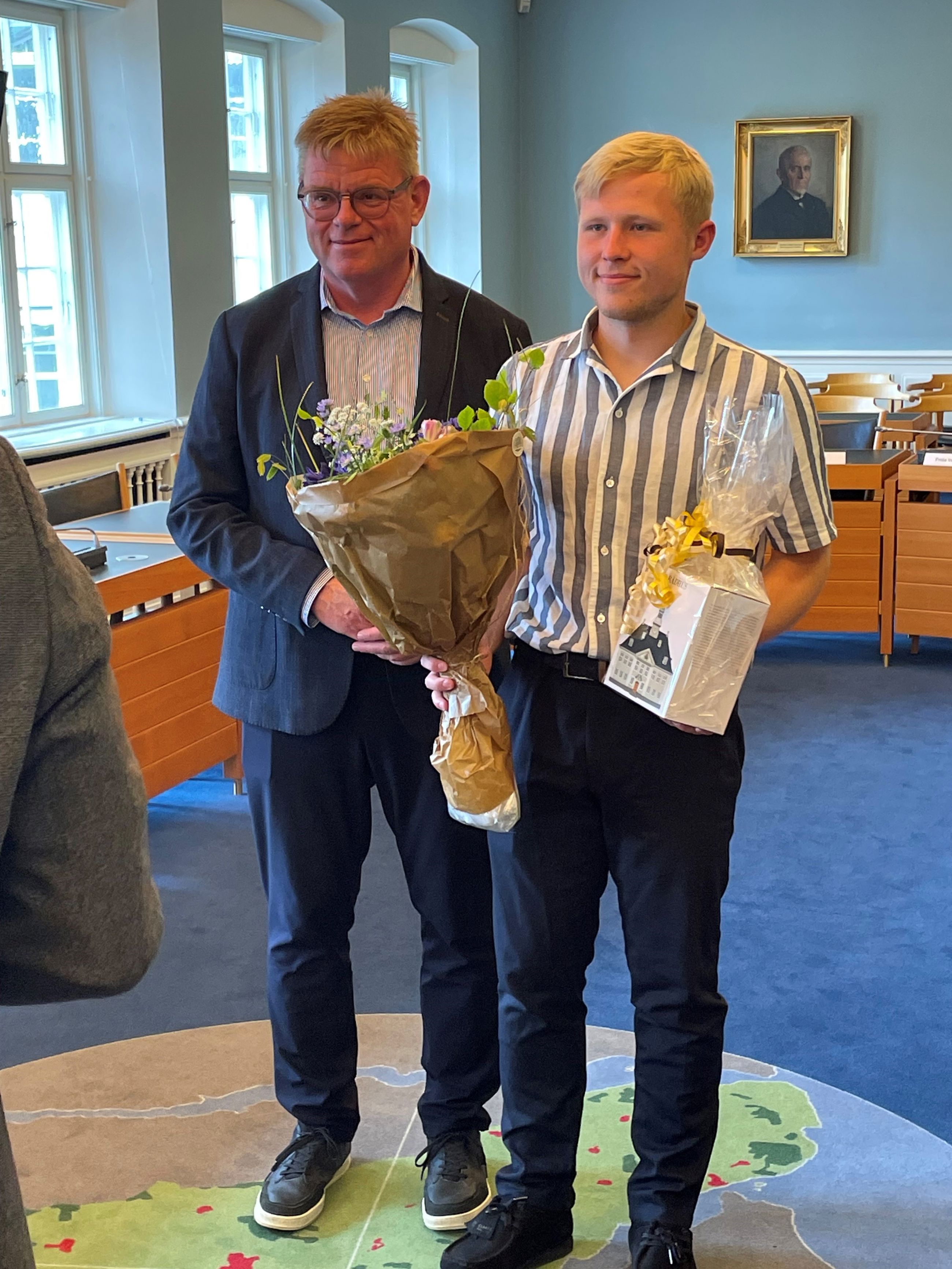 Vinderen af DM i Skills med borgmester Torben Hansen