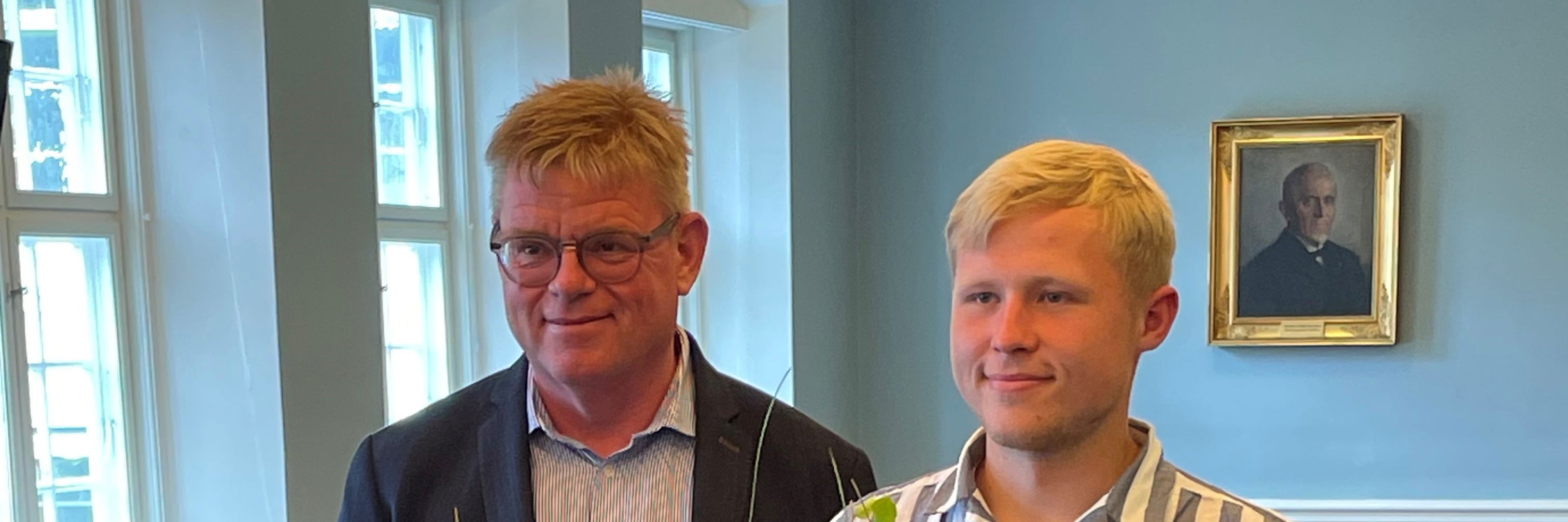 Vinderen af DM i Skills med borgmester Torben Hansen